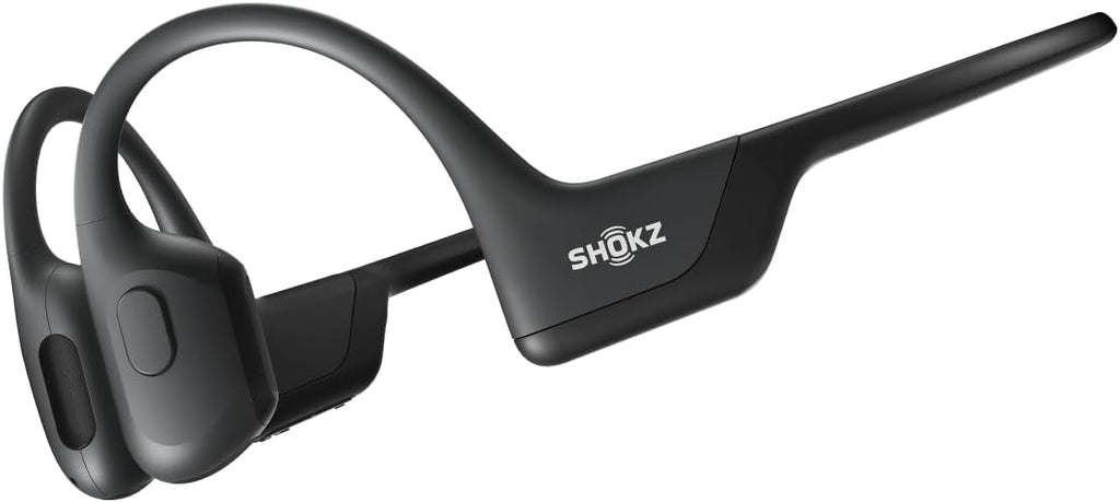 SHOKZ OpenRun Pro-Bone Conduction Headphones, Open-Ear Bluetooth Wireless Sport Headphones for Running and Workout, Sweat Resistant, Long Battery Life, Premium Deep Bass, Mic .with Hair Band, Black