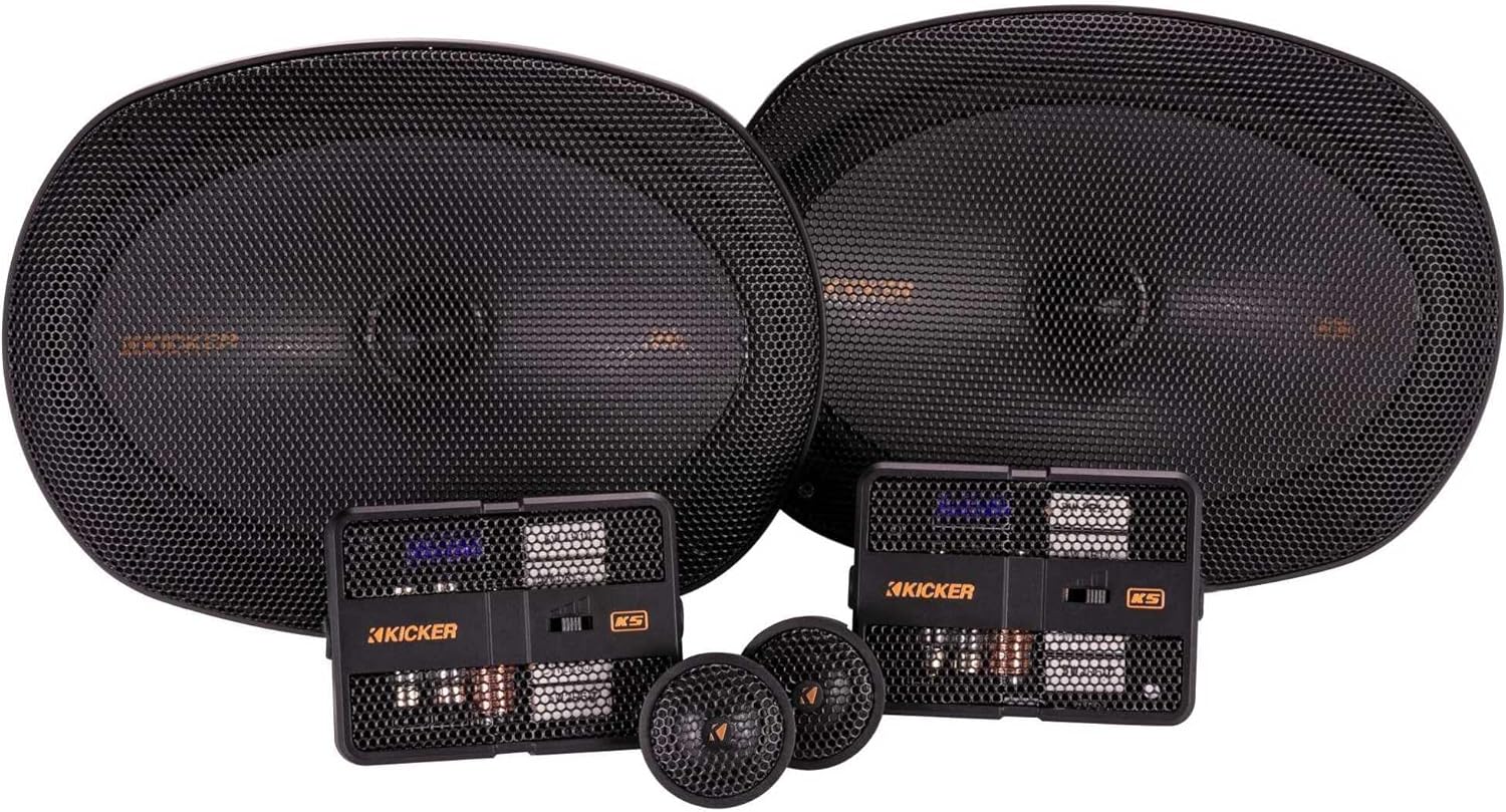 KICKER 51KSS6904 KS-Series 6x9 Component System with 1" tweeters, 4-Ohm, Pair