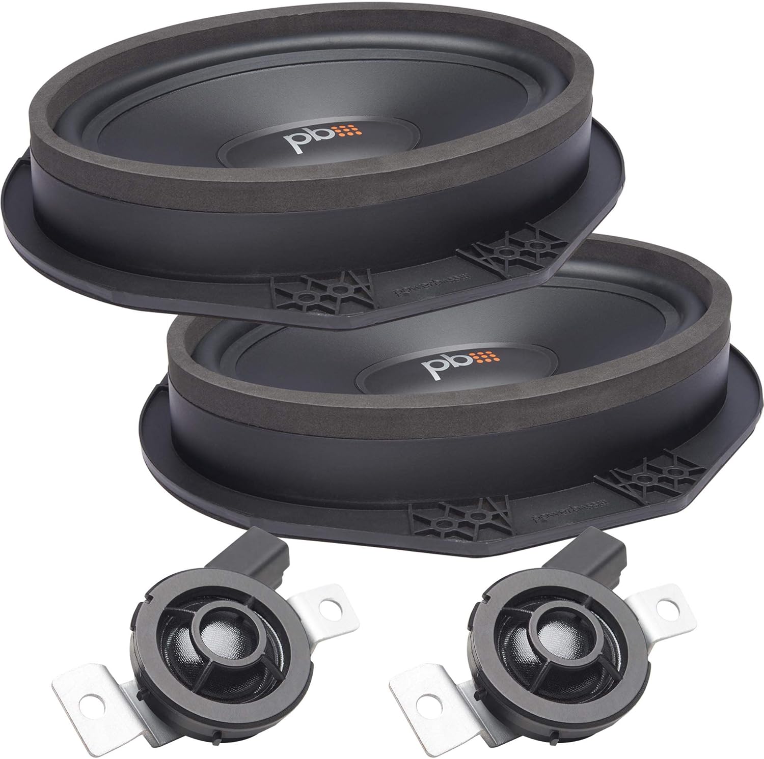 PowerBass OE69C-FD - 6x9 Ford OEM Replacement Component Speakers Kit - Pair