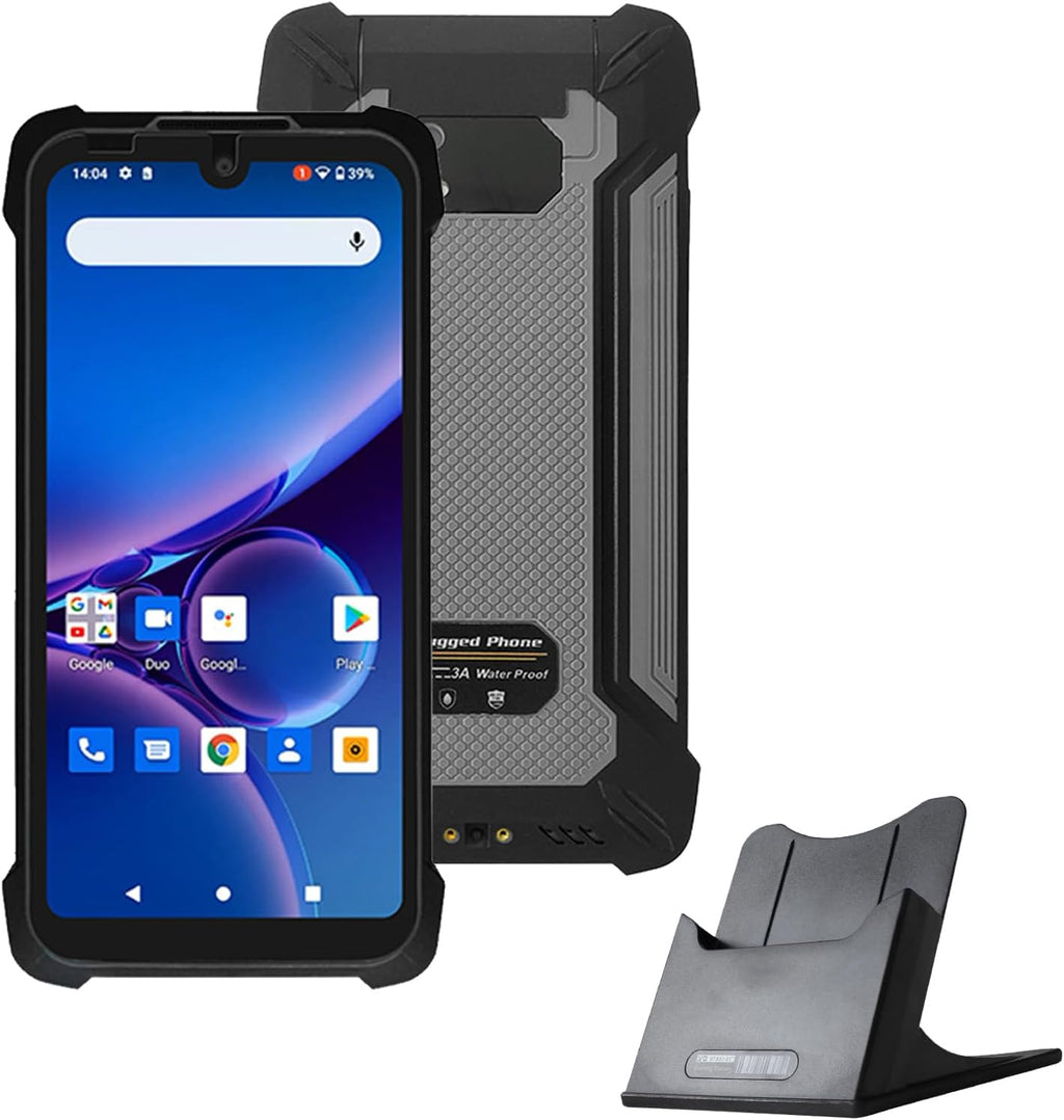 SM5-T Rugged Handheld Terminal w/2D Barcode Scanner, 5.7" Android 13 PDA with Docking Station, 8GB+128GB, 4G LTE/Wi-Fi 5/BT 5, IP68 Waterproof Mobile Computer (Grey, 8GB+128GB)