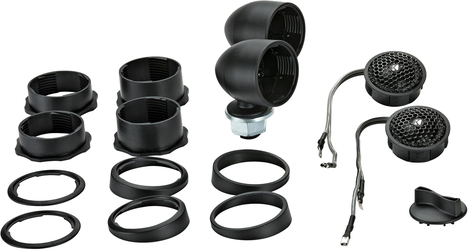 KICKER 51KSS6504 KS-Series 6.5" Component System with 1" tweeters, 4-Ohm, Pair