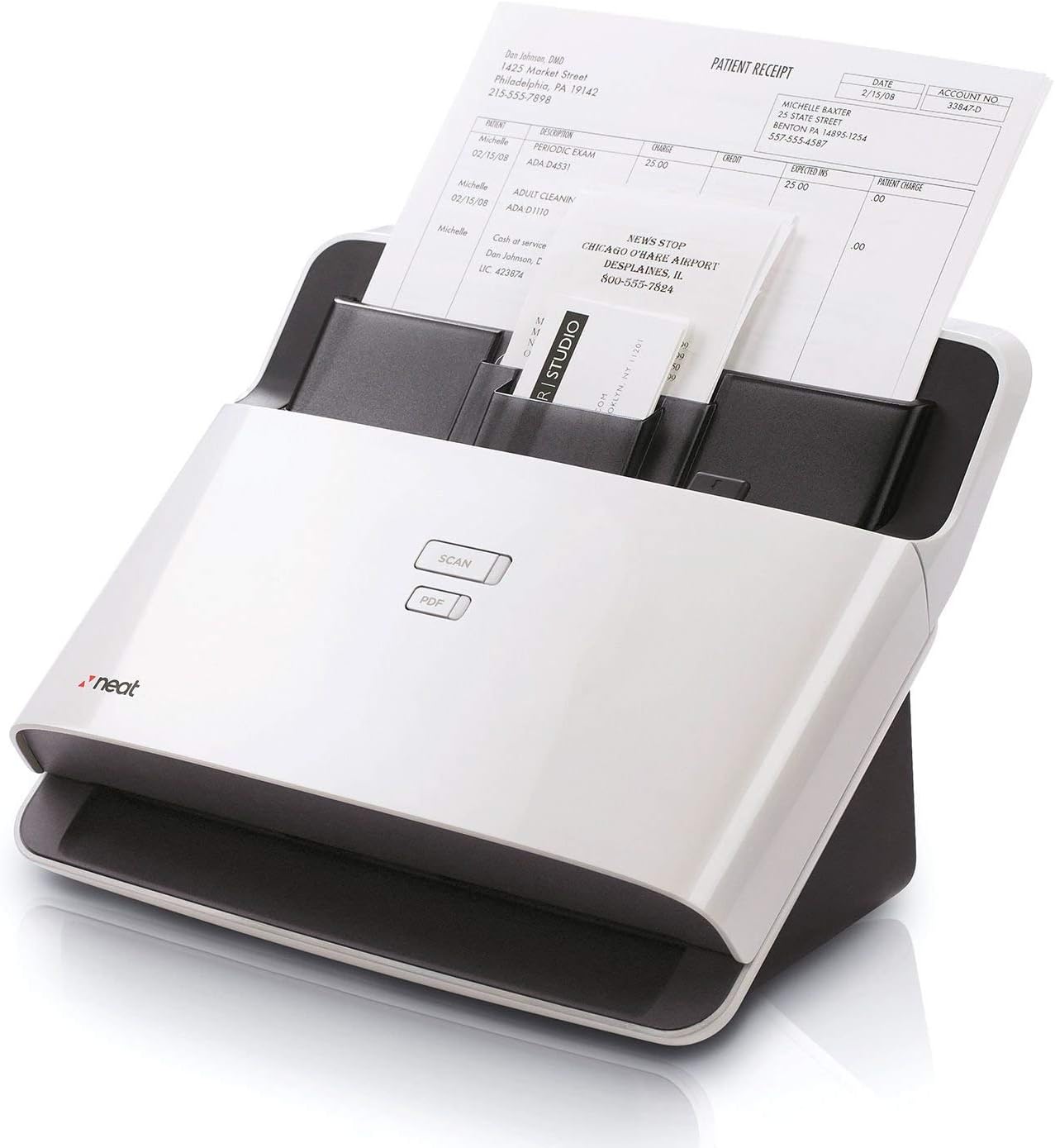 NeatDesk Plus Desktop Scanner + Digital Filing System for PC/Mac (Certified Refurbished)