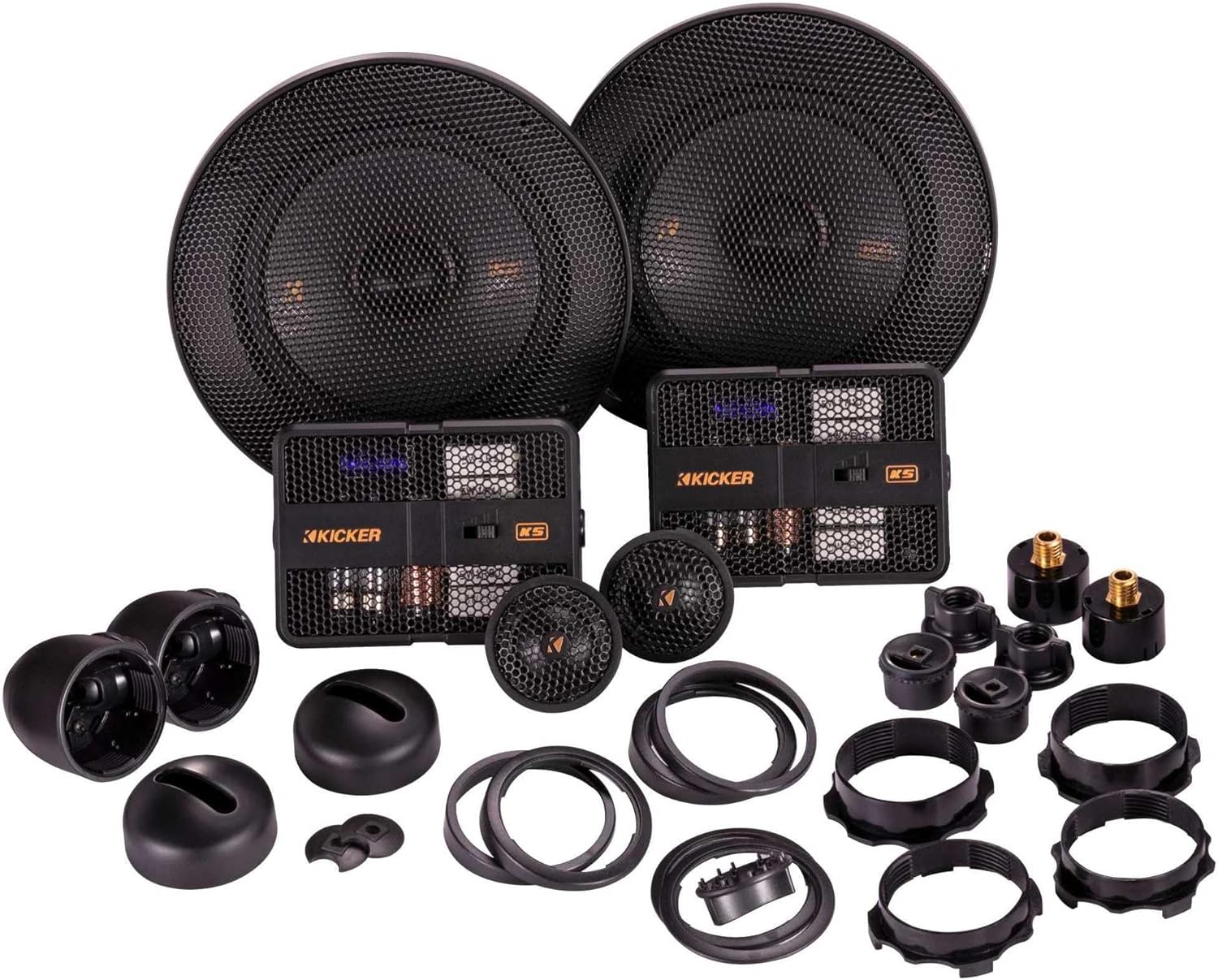 KICKER 51KSS504 KS-Series 5.25" Component System with 1" tweeters, 4-Ohm, Pair