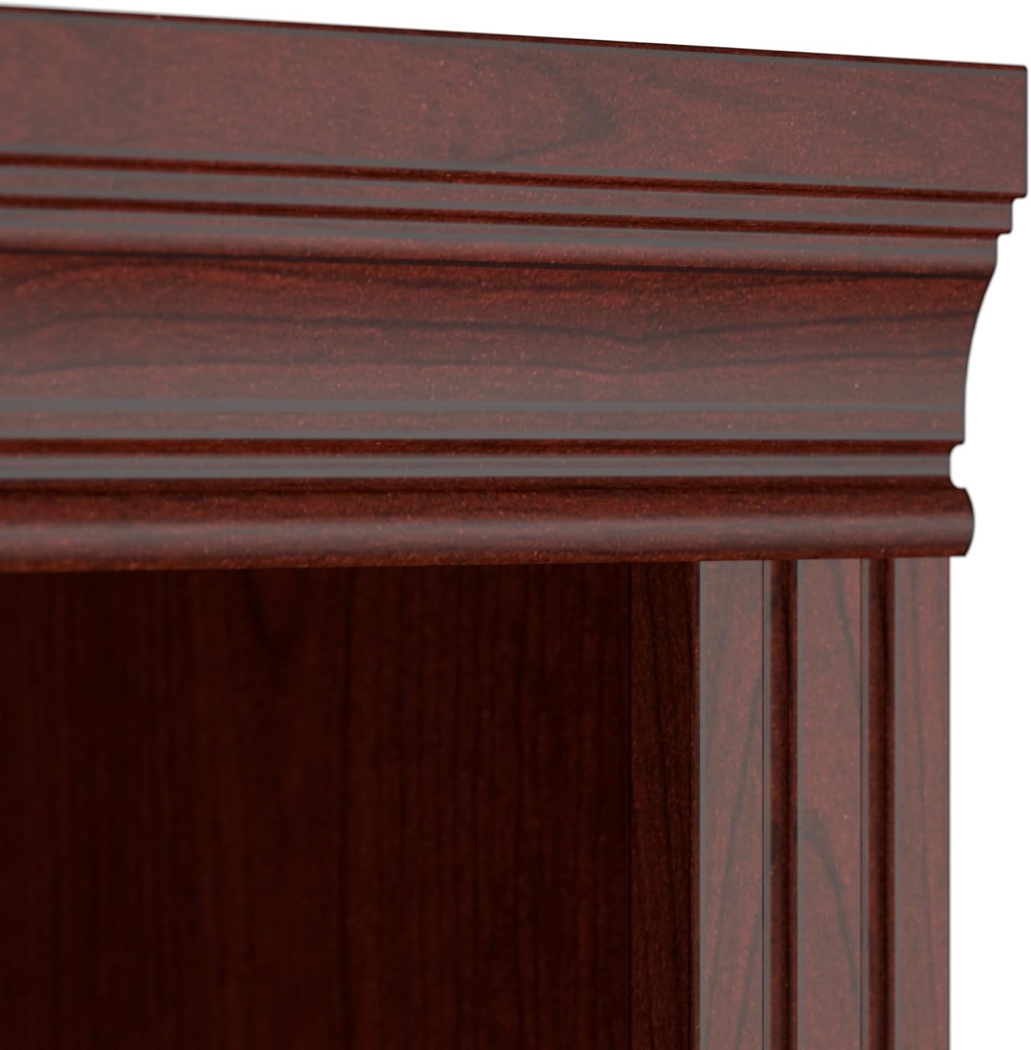 Bush Business Furniture Arlington Tall 5 Shelf Bookcase in Harvest Cherry, Large Storage and Display Bookshelf for Home or Professional Office