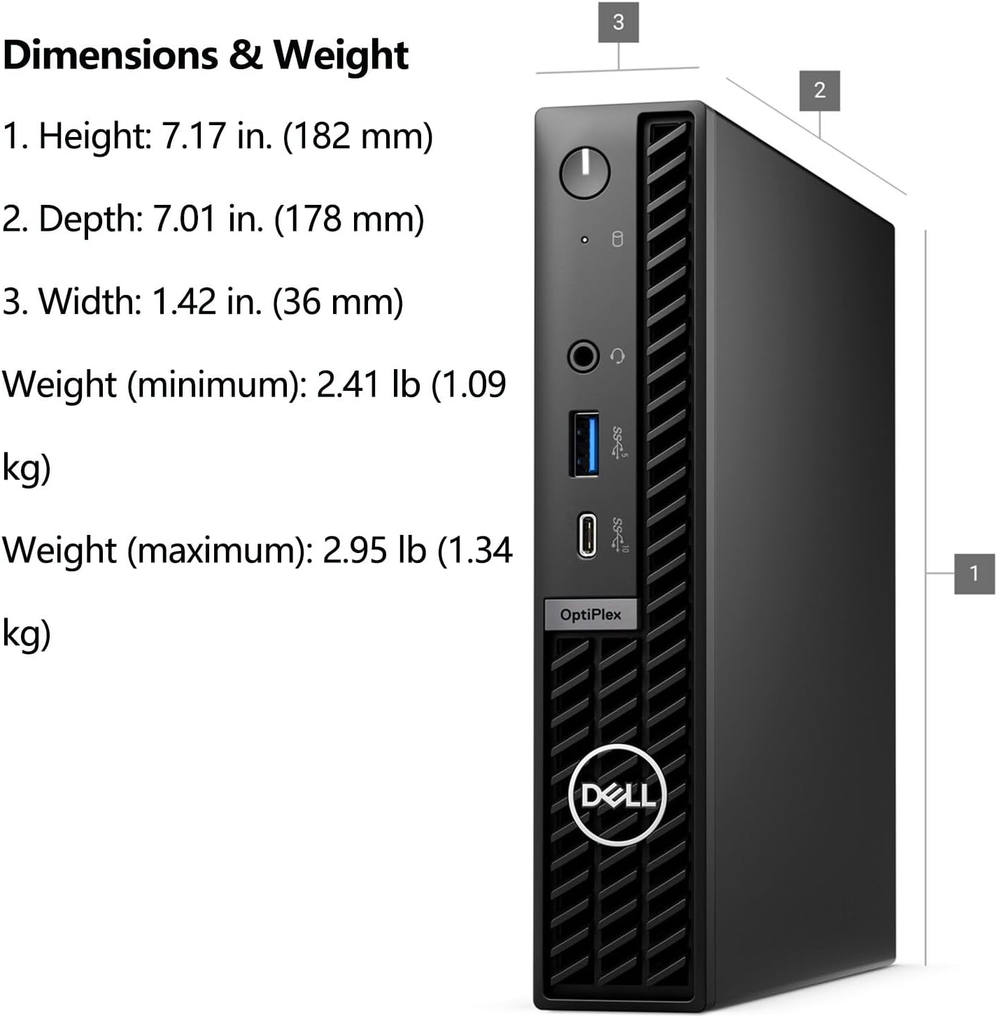 Dell OptiPlex 7020 MFF Mini Business Desktop Computer, 7000 Micro Form Factor, 14th Gen Intel 14-Core i5-14500T (Beat i7-13700T), 8GB DDR5 RAM, 512GB PCIe SSD, WiFi 6E, 2 DisplayPorts, HDMI, W11 Pro
