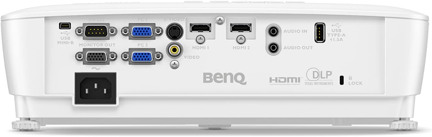 BenQ MX536 Xga White1024x768 Dlp 4000 20 000:1 D-subx2; Usb Type A-1; Usb Type Mini B-1; A