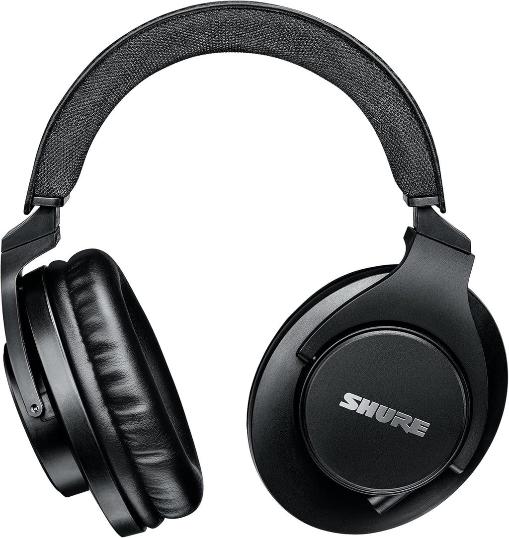Shure SRH440A Over-Ear Wired Studio Headphones – Professional Monitoring & Recording Earphones with Accurate Frequency Response, Adjustable Collapsible Design, Black