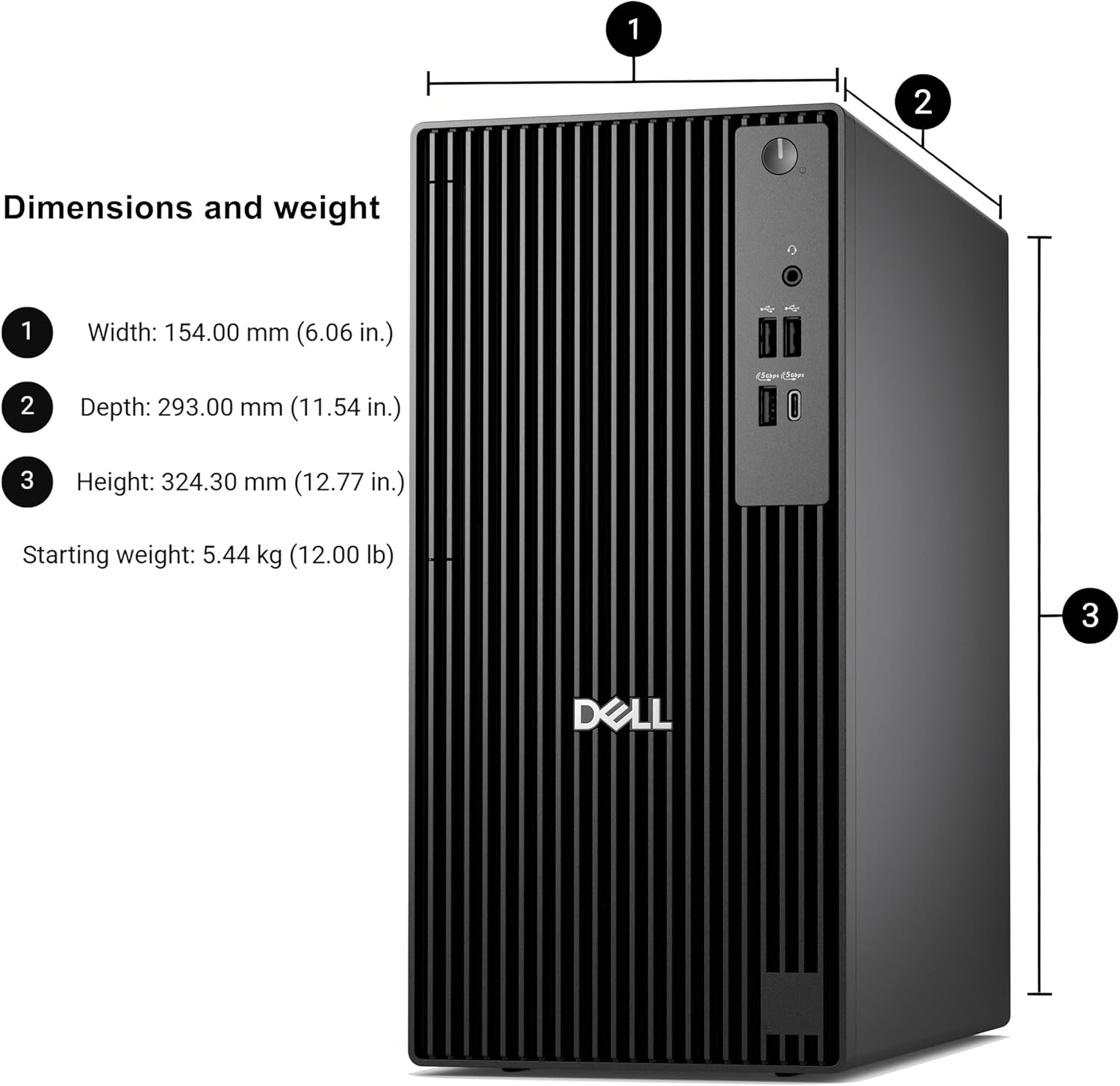 Dell Business Tower Desktop Computer, Next Gen OptiPlex, 14th Gen Intel i5-14500 vPro (14-Core, 5.0GHz), 16GB DDR5, 512GB PCIe SSD, Windows 11 Pro