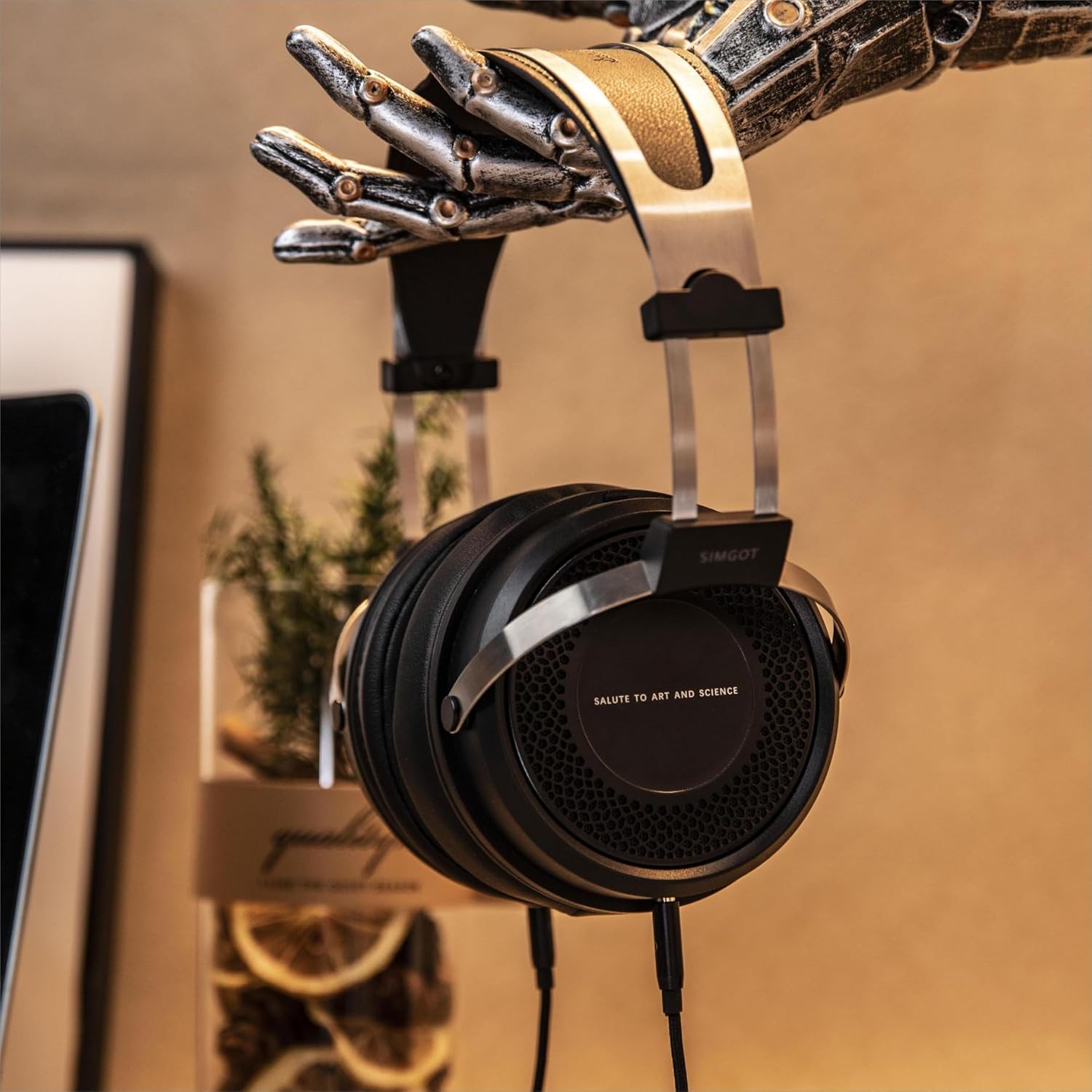 Linsoul SIMGOT EP5 Over-Ear Headphones, 50mm Ultra-Magnetic Drivers, Innovative Closed-Back HiFi Monitor, Dual 3.5mm TRS Detachable Cable, Lightweight Gaming Wired Headset for PC/Mobile
