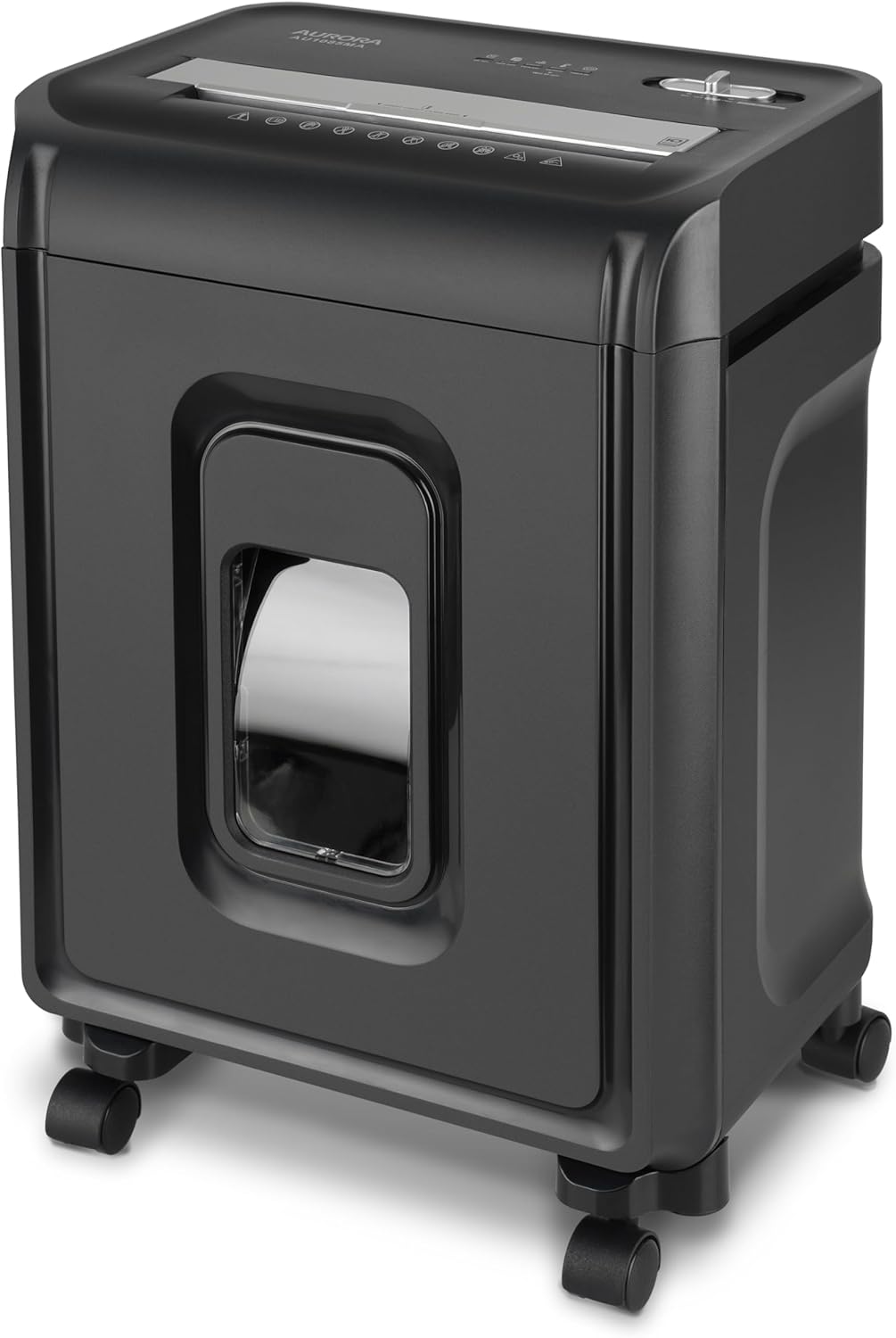 Aurora AU1085MA High-Security 10-Sheet Micro-Cut Paper and Credit Card Shredder with 4-Gallon Pullout Wastebasket/ 20 min Run Time