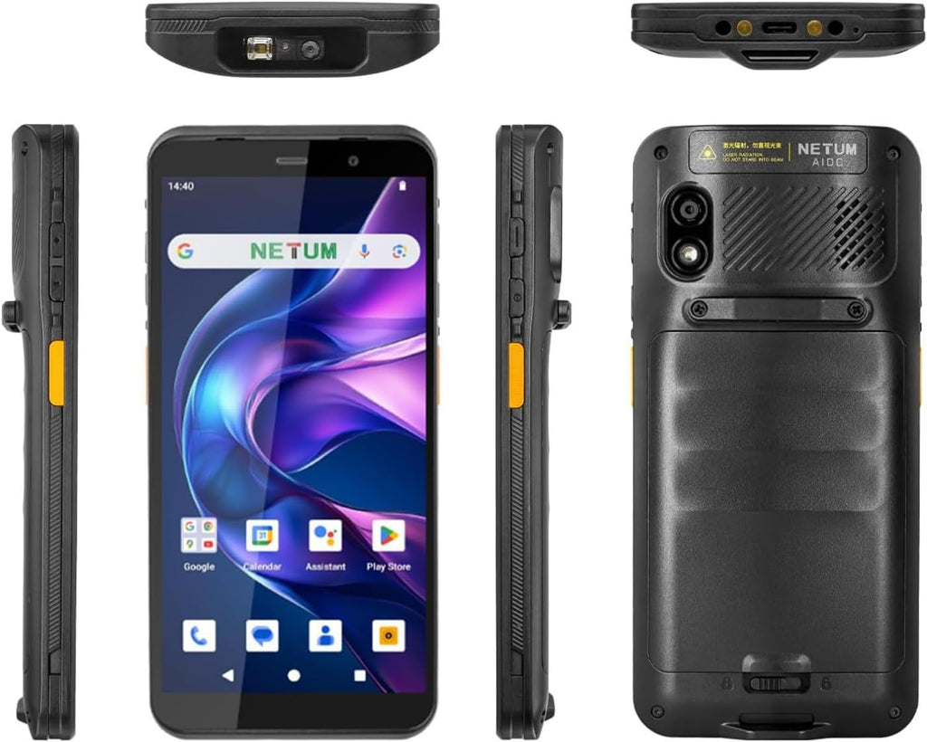 Android 14 Barcode Scanner – Handheld PDA Mobile Computer with HS7 Engine, 1D/2D Scanning, 5.99" HD Touchscreen, Wi-Fi & 4G LTE – Ideal for Warehousing, Logistics & Retail