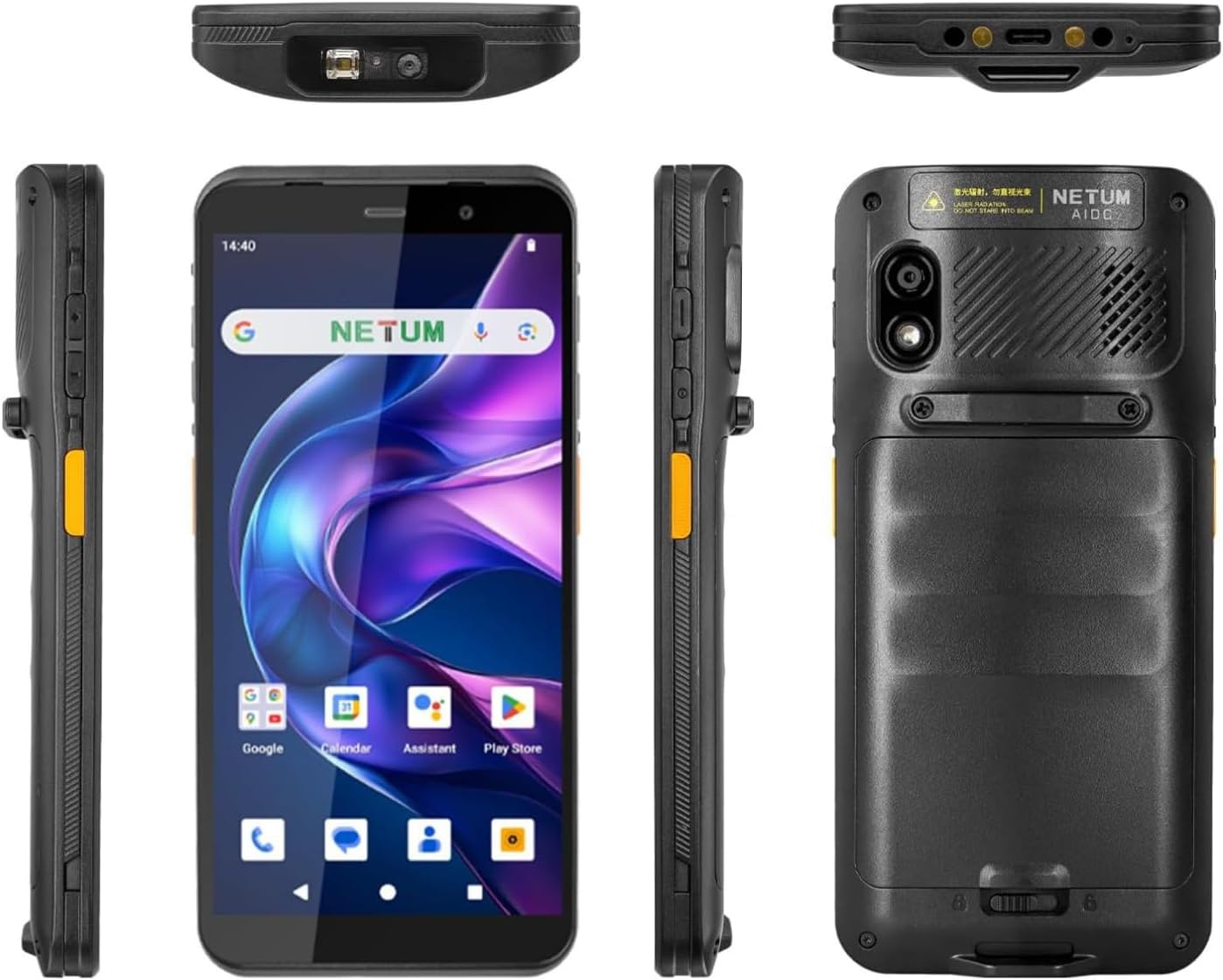 Android 14 Barcode Scanner – Handheld PDA Mobile Computer with HS7 Engine, 1D/2D Scanning, 5.99" HD Touchscreen, Wi-Fi & 4G LTE – Ideal for Warehousing, Logistics & Retail