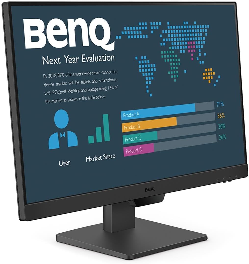 BenQ BL2490 23.8" FHD 1080p LED Monitor 100Hz 5ms 1300:1 250 cd/m² Tilt HDMI DisplayPort Anti-Glare