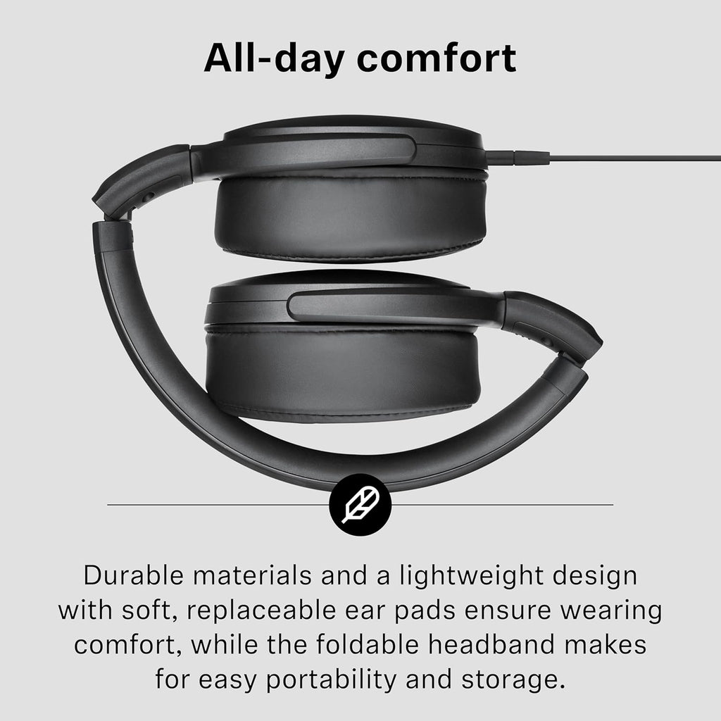Sennheiser HD 400U - Wired Over-Ear Headphone with Smart Remote, Black