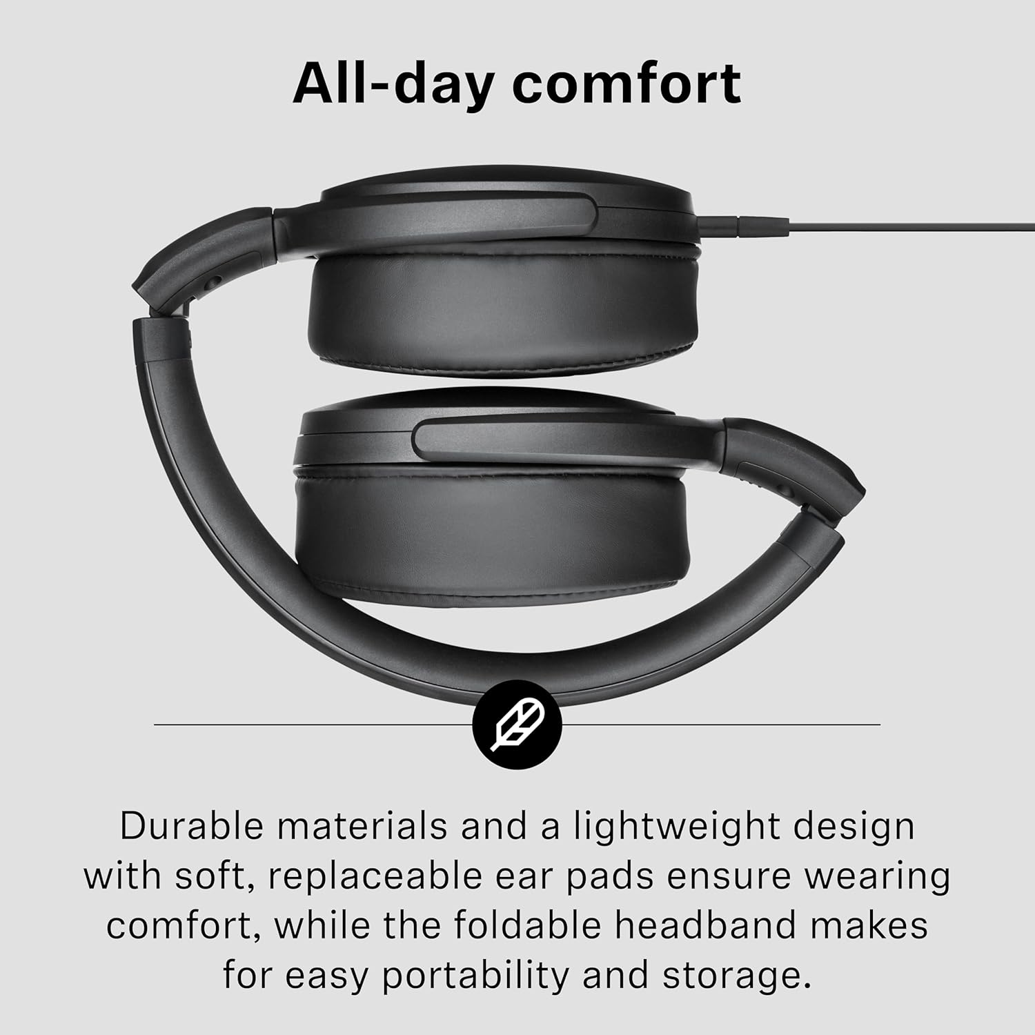Sennheiser HD 400U - Wired Over-Ear Headphone with Smart Remote, Black
