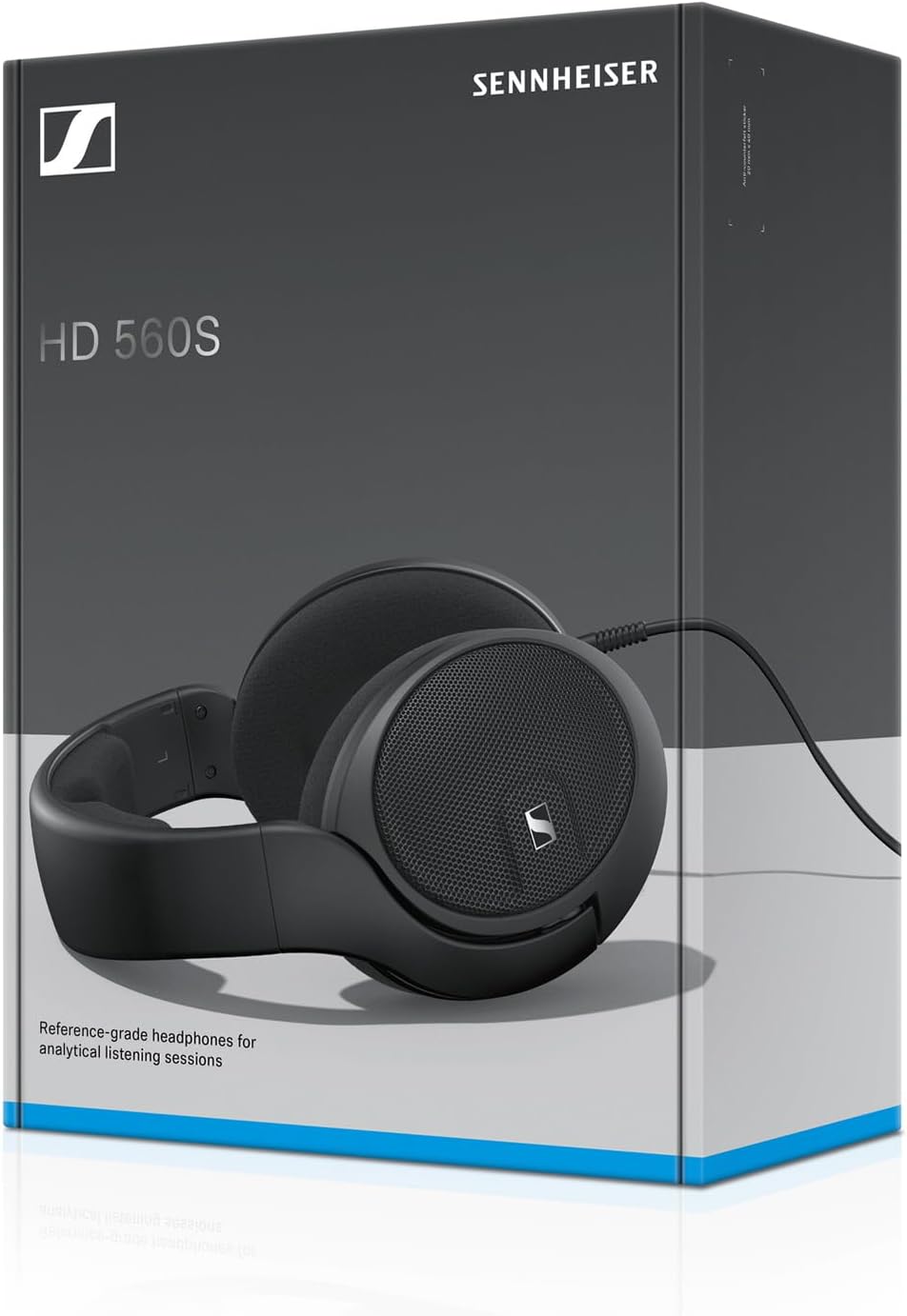 Sennheiser HD 560 S Over-The-Ear Audiophile Headphones - Neutral Frequency Response, E.A.R. Technology for Wide Sound Field, Open-Back Earcups, Detachable Cable, (Black) (HD 560S)