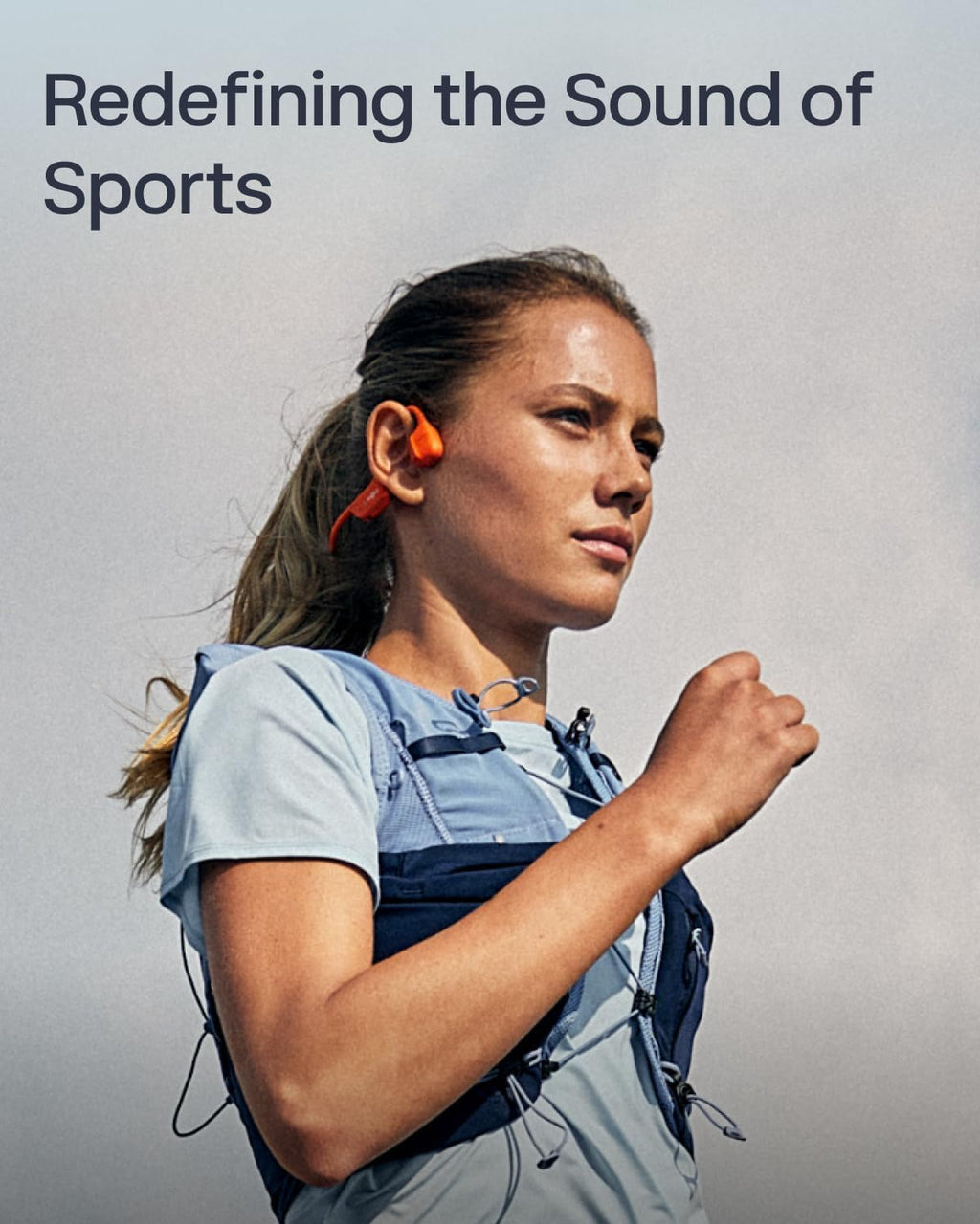 SHOKZ New OpenRun Pro 2 Mini - Open-Ear, Bone Conduction Sport Headphones - Sweat Resistant, Workout Headphones with 30ft Bluetooth - Secure, Comfortable Fit - Deep Bass and Smart Mic App (Renewed)