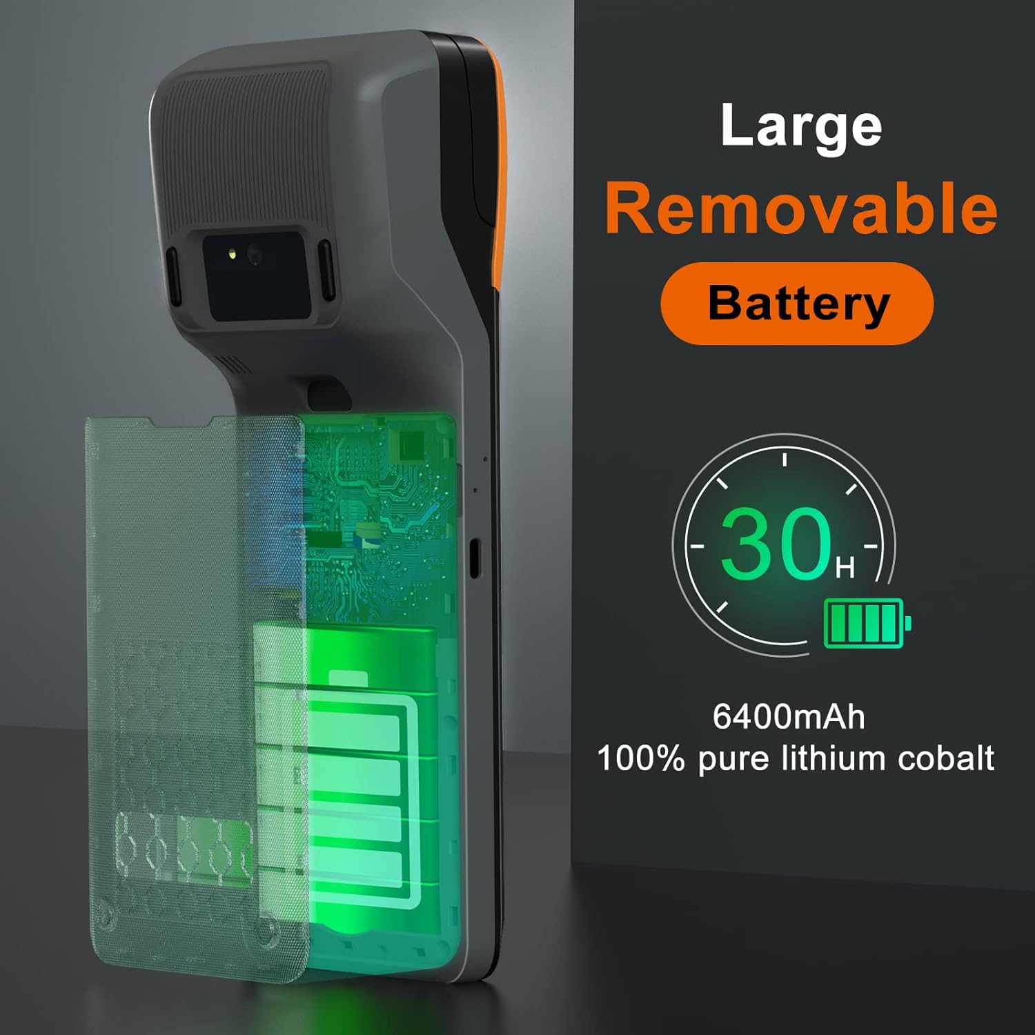 symcode Thermal POS Receipt Printer with Android 8.1 OS 5.5" Touch Screen Terminal Handheld PDA Printer, Support Wi-Fi Bluetooth, Support Loyverse, Kyte, iReap, Built-in Google Play