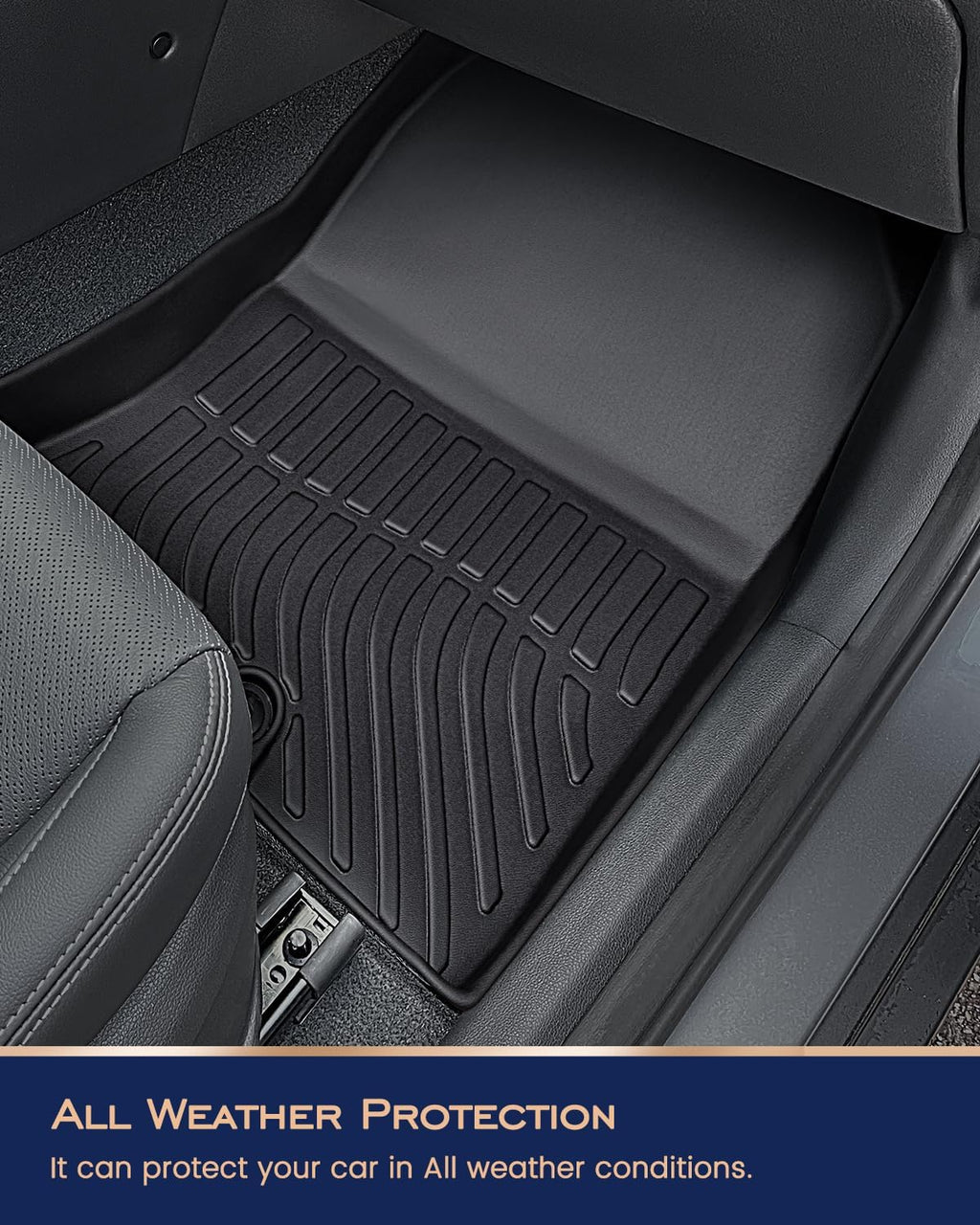 CreekT® for Hyundai Kona Floor Mats 2018-2023 (No for EV),All Weather Heavy Duty Waterproof Floor mats & Cargo Liner for Hyundai Kona Accessories SE SEL N Limited Preferred