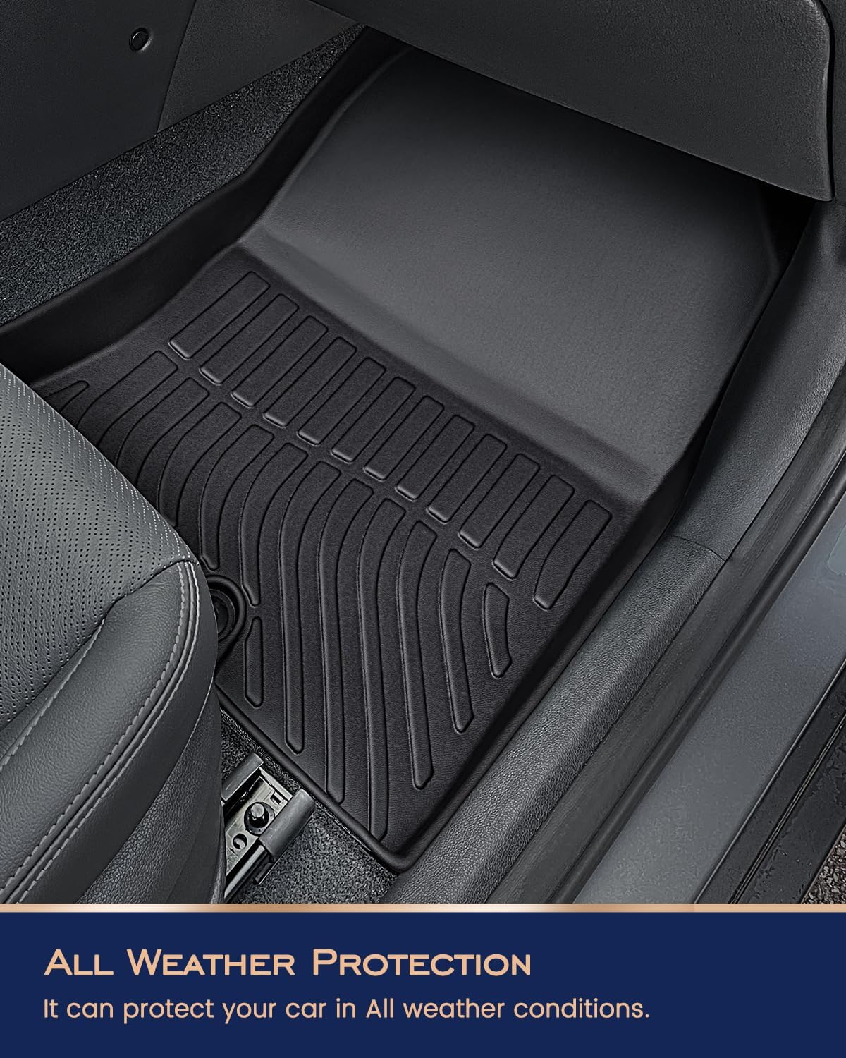 CreekT® for Hyundai Kona Floor Mats 2018-2023 (No for EV),All Weather Heavy Duty Waterproof Floor mats & Cargo Liner for Hyundai Kona Accessories SE SEL N Limited Preferred