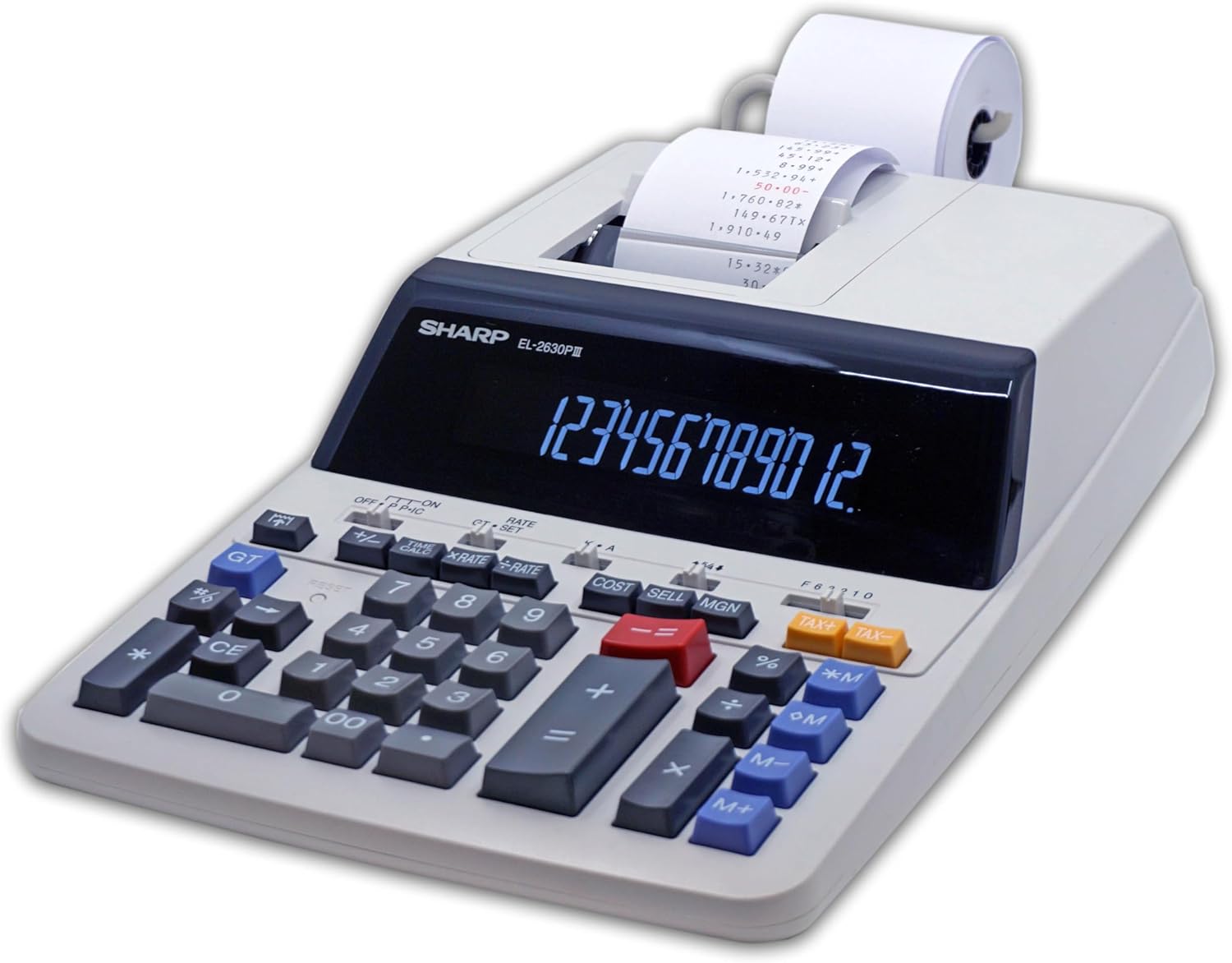 Sharp EL2360PIII Commercial Printing Calculator - 12 Digit Display