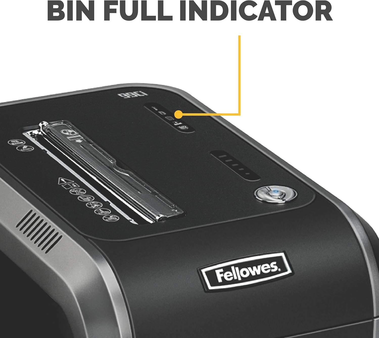 Fellowes Powershred 99Ci 18-Sheet 100% Jam-Proof Heavy Duty Crosscut Paper Shredder Machine for Office and Home, Black/Gray 3229912