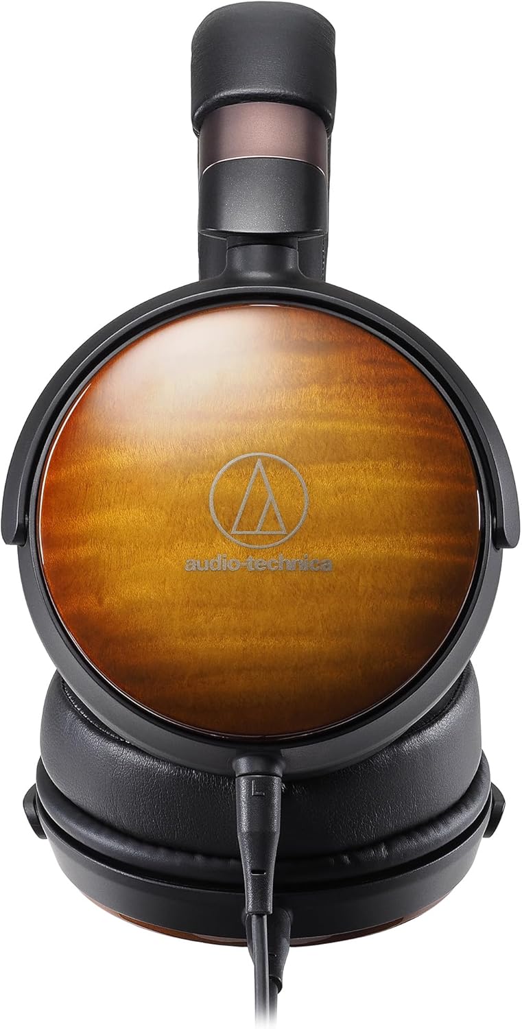 Audio-Technica ATH-WP900 Over-Ear High-Resolution Headphones, Flame Maple/Black