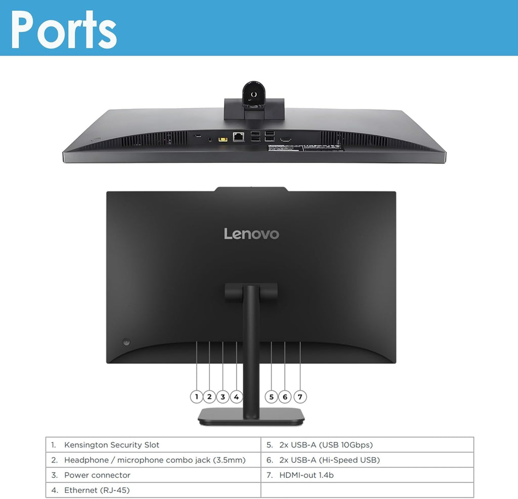 Lenovo IdeaCentre All-in-One Desktop Computer, 24" FHD Anti-Glare IPS Display, 16GB RAM, 512GB SSD, Intel 4-Core Processor, Wi-Fi 6, Bluetooth 5.2, Windows 11 Home, Everyday Use AIO