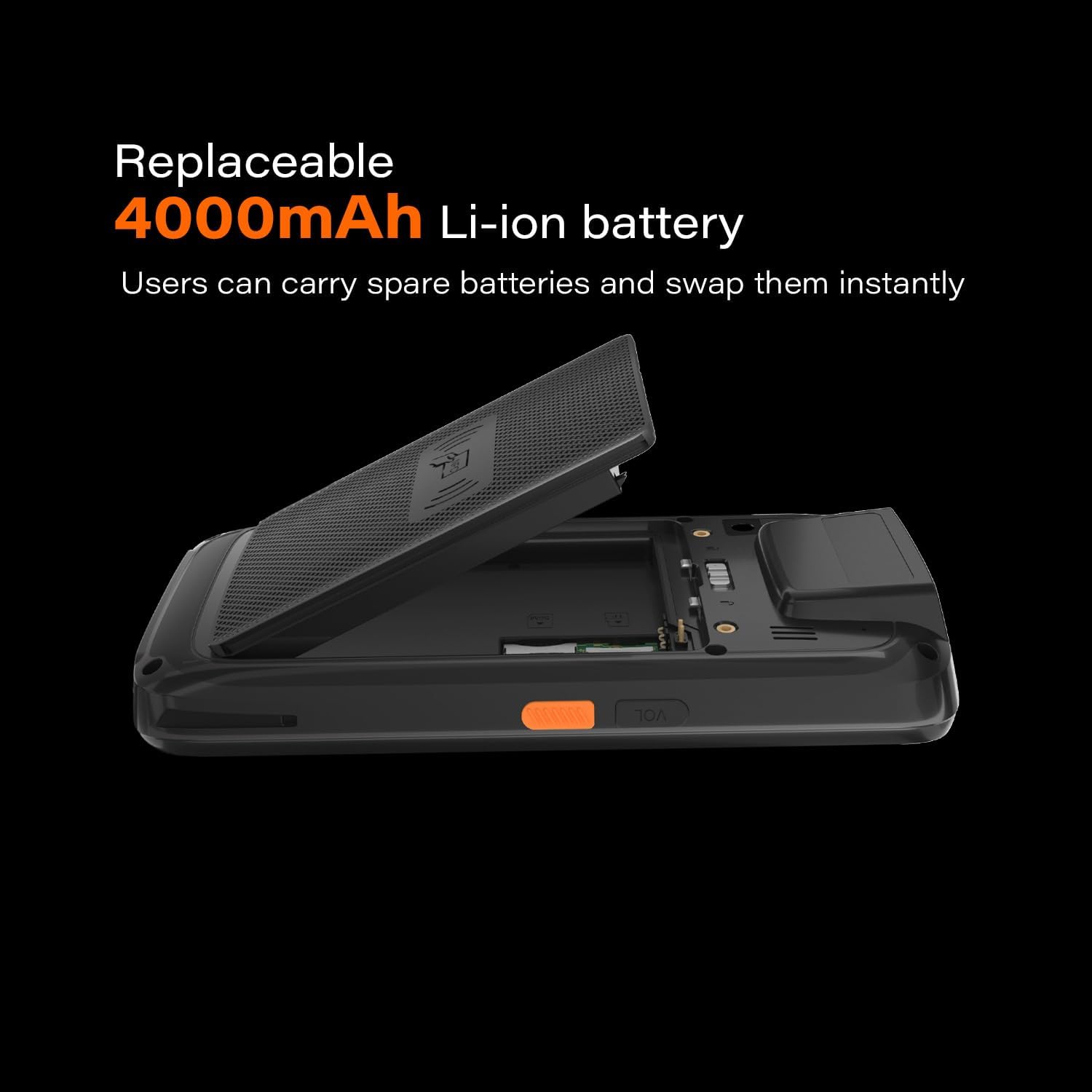 Rugged Android 15 Handheld Barcode Scanner Touch Screen Mobile Computer Portable PDA 1D & 2D Bar Code Reader Wi-Fi & 4G LTE, for Warehouse Inventory Logistics & Assets Tracking