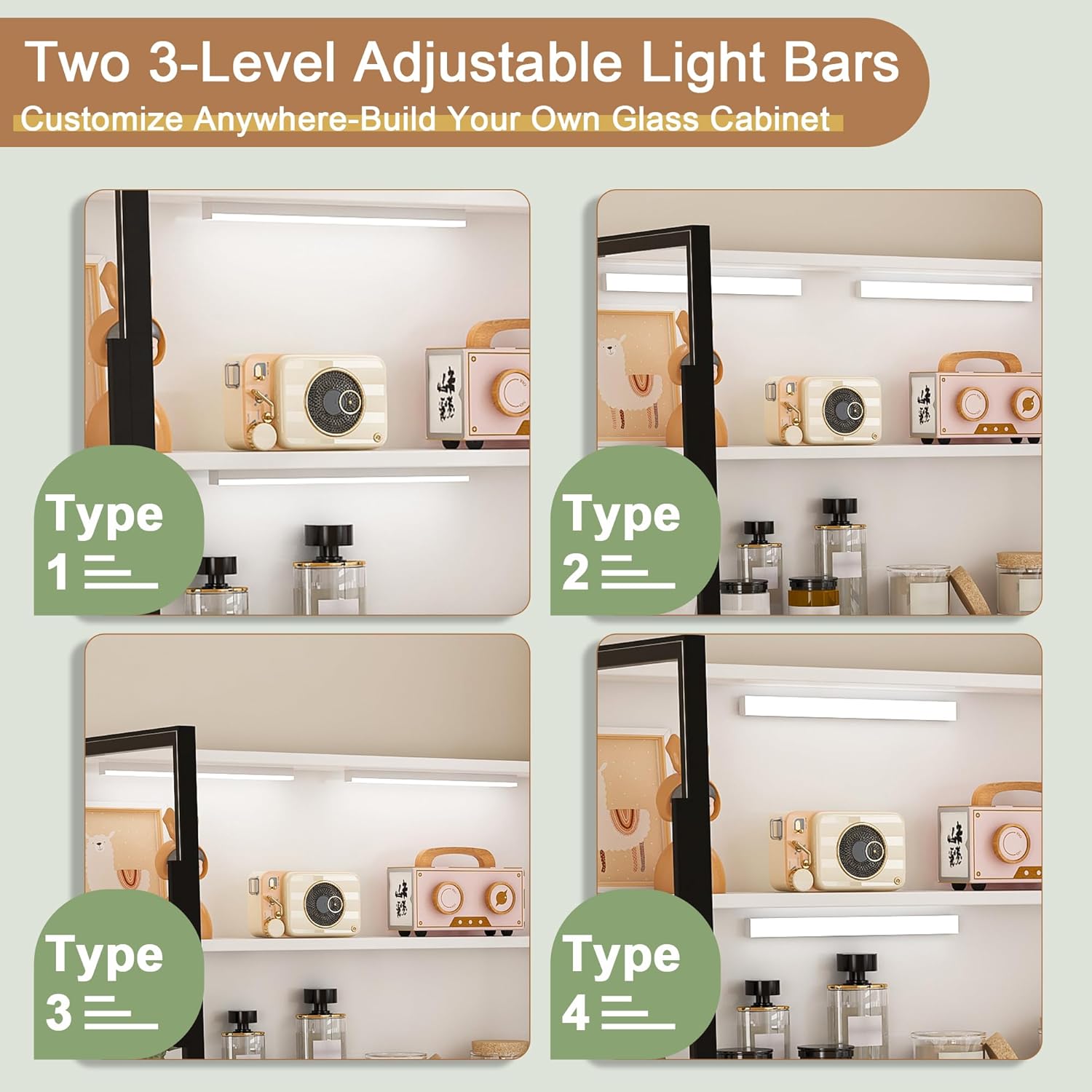 43" LED Lighting Work Desk, Office Table with USB Charging, Study Table with Storage for Home & Corporate Workspaces, White