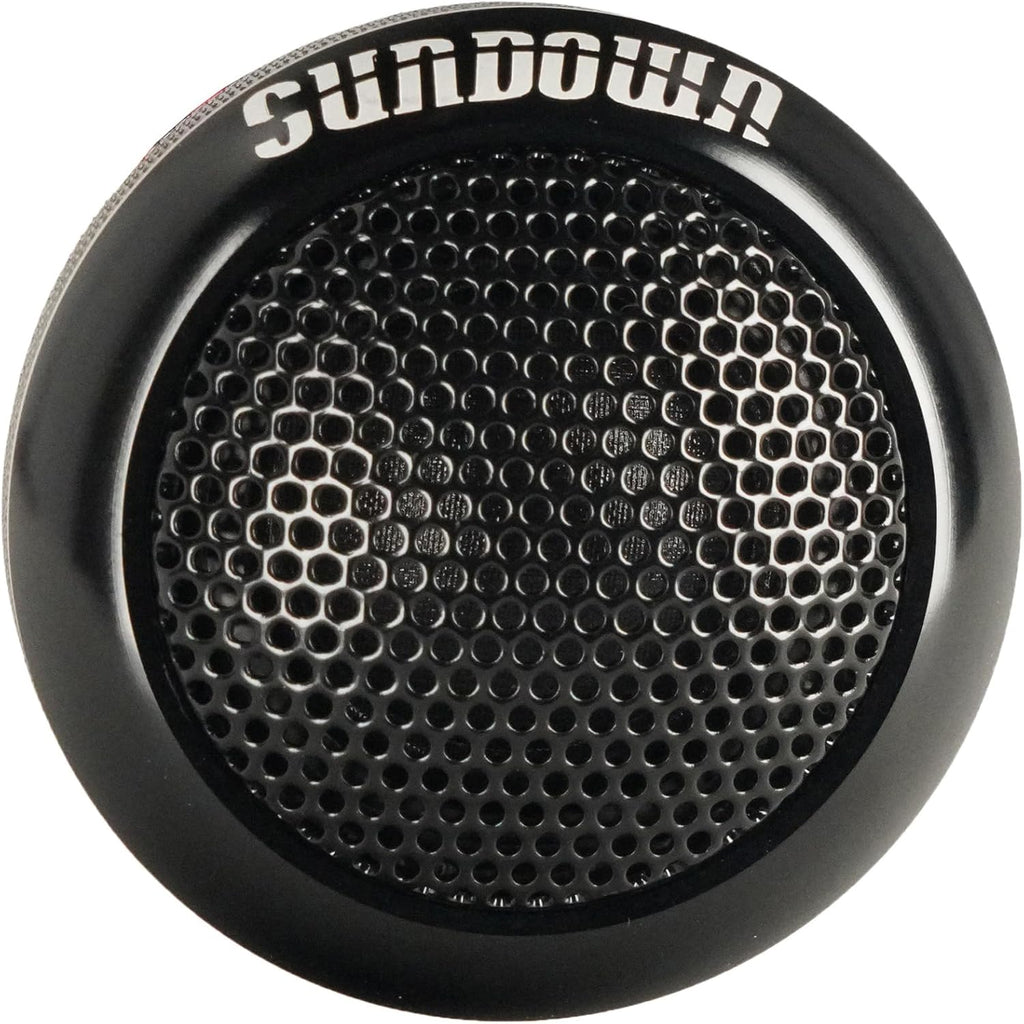 Sundown Audio SA-6.5CS v.3 6.5 in 125-Watt Car Audio Component Speakers, Silk Dome Tweeters, Carbon Fiber Cones, Adjustable Crossovers, for Vehicle Sound Systems, 4-Piece