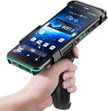 Android 11 Barcode Scanner PDA: 6" FHD Screen HS7 Scan Engine with Pistol Grip 6GB+64GB 5000mAh Battery IP67 Rugged 2D Handheld Computer for Warehouse Logistics Industrial P600