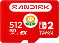 SANDISK 512GB microSD Express Card for Nintendo Switch 2 - Speeds up to 880 MB/s, Read up to 650MB/s, Full HD - SDSQXFN-512G-GR6ZN