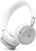 JBL Live 680NC - Wireless on-Ear True Adaptive Noise Cancelling Headphones, JBL Signature Sound with Hi-Res Audio, 2-mic Perfect Calls 2.0 with AI-Trained Algorithm, & Personi-Fi 3.0 (White)