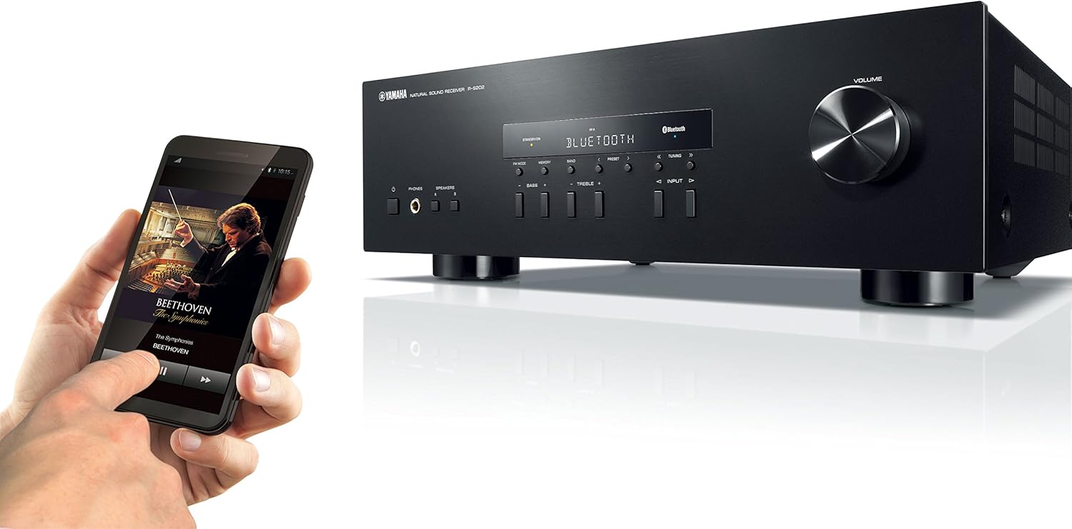 YAMAHA R-S202BL Stereo Receiver