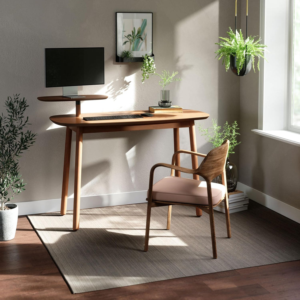 Umbra Swivo Desk, Light Walnut