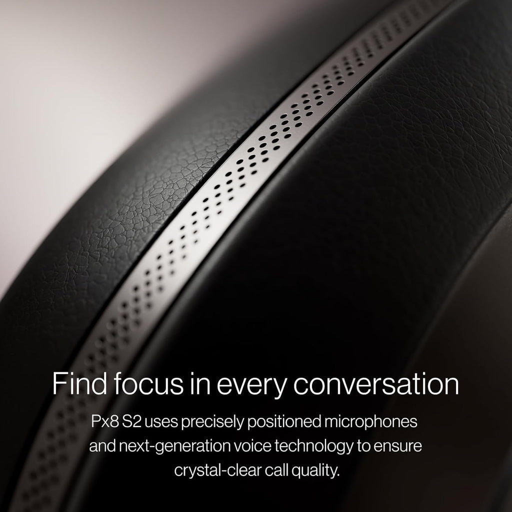 Bowers & Wilkins Px8 S2 Wireless Over-Ear Headphones, Warm Stone, Bluetooth Headphones with Active Noise Cancelling, Hi-Res Audio, 30 Hours of Playtime, USB-C 15-Min Quick Charging