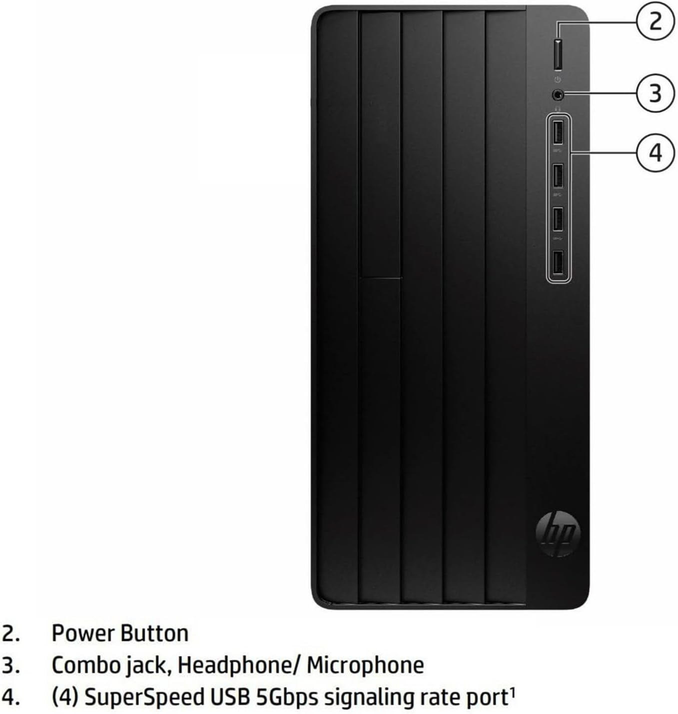 HP Desktop Computer Tower PC - Intel i5-12500T 6-Core, 16GB DDR4 RAM, 512GB PCIe SSD, Windows 11 Home, WiFi, Bluetooth, HDMI, Business Ready with Keyboard Mouse, Jet Black