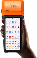 Alacrity Handheld POS PDA Android 14 Receipt Printer 3GB+32GB 1D 2D Barcode Scanner, Wifi/Gps/BT/4G Full Network Connection, 6.5" Touchscreen 80mm Width Thermal Label Printing 6400mAh Battery and NFC