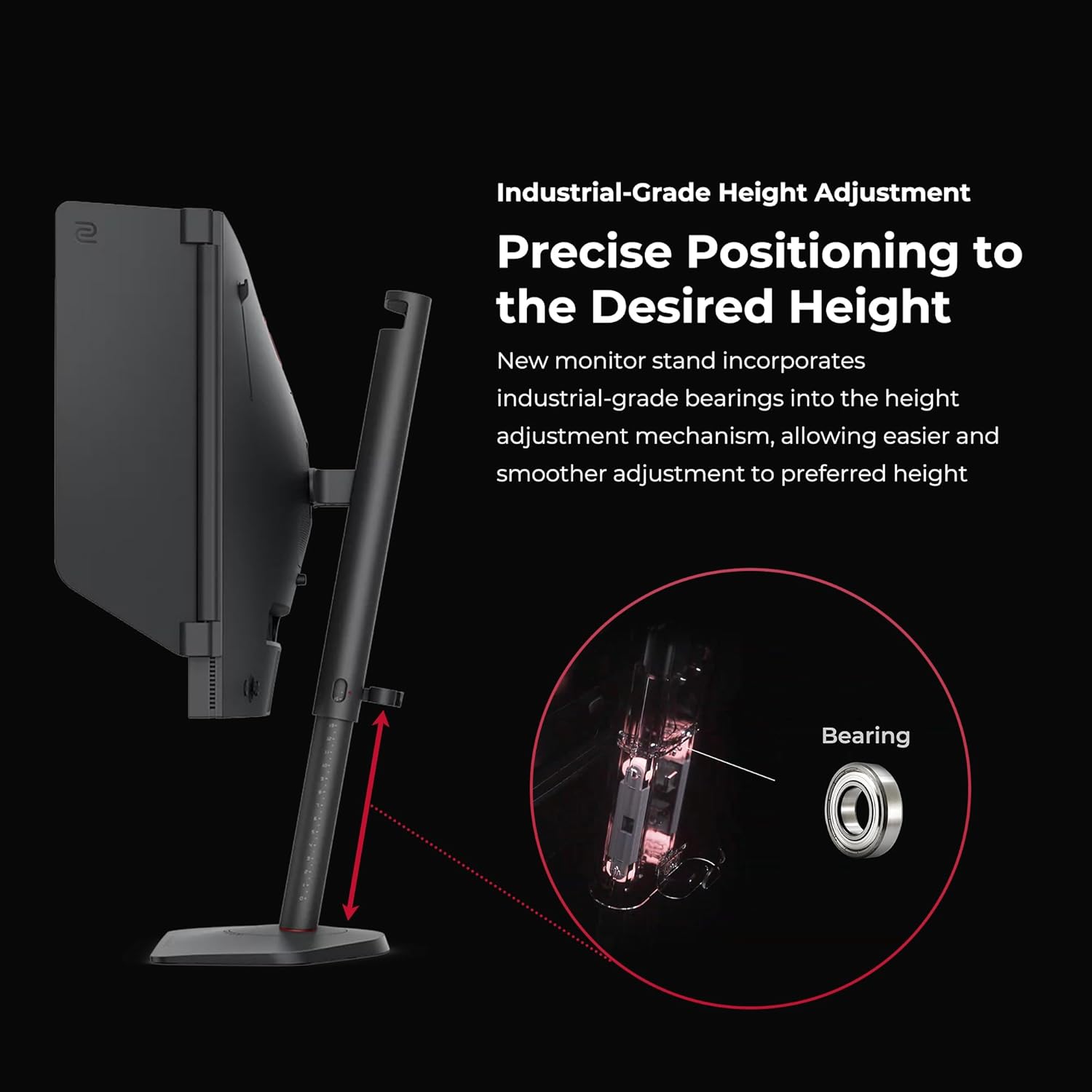 BenQ Zowie XL2546X Gaming Monitor | 24.5 | Fast TN 240Hz | Gaming Monitor for Esports | Motion Clarity DyAc™2 | 1080p | XL Setting to Share | S Switch | Adjustable Height & Tilt, Black