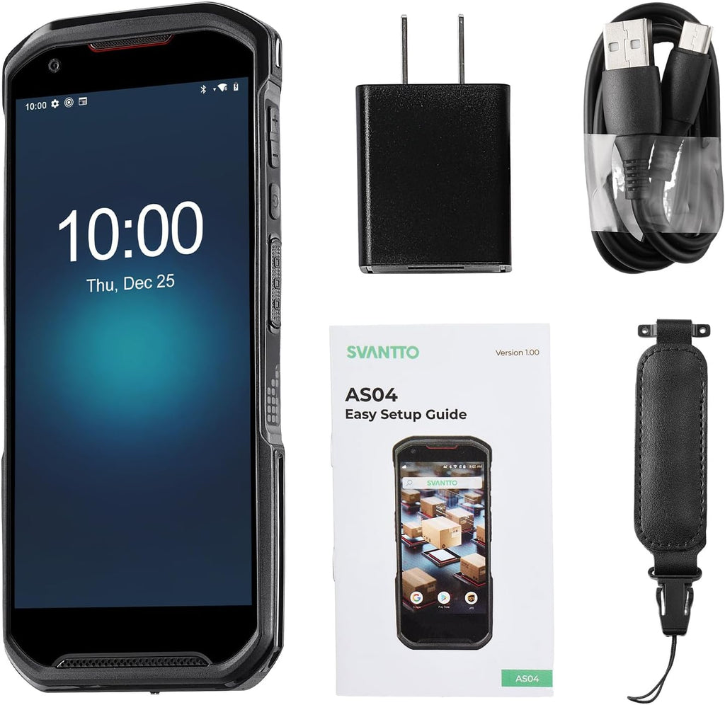 SVANTTO Android Barcode Scanner M09, Android 13 Handheld PDA Scanner, 5.5 Inch Touch Screen 6+64GB Hot-Swap for Inventory WMS, Dual SIM Capability