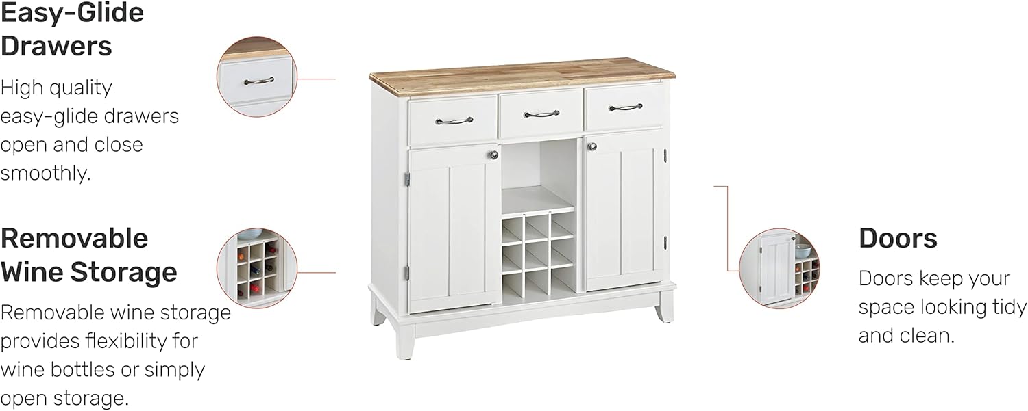 Homestyles Buffet of Buffets Off-White Buffet Server