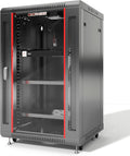 18U Wall Mount Server Rack Cabinet – 19" Network Rack Enclosure, 18" Deep Data Rack Cabinet with Fan, PDU & Shelf for IT Equipment, Switches and Patch Panel