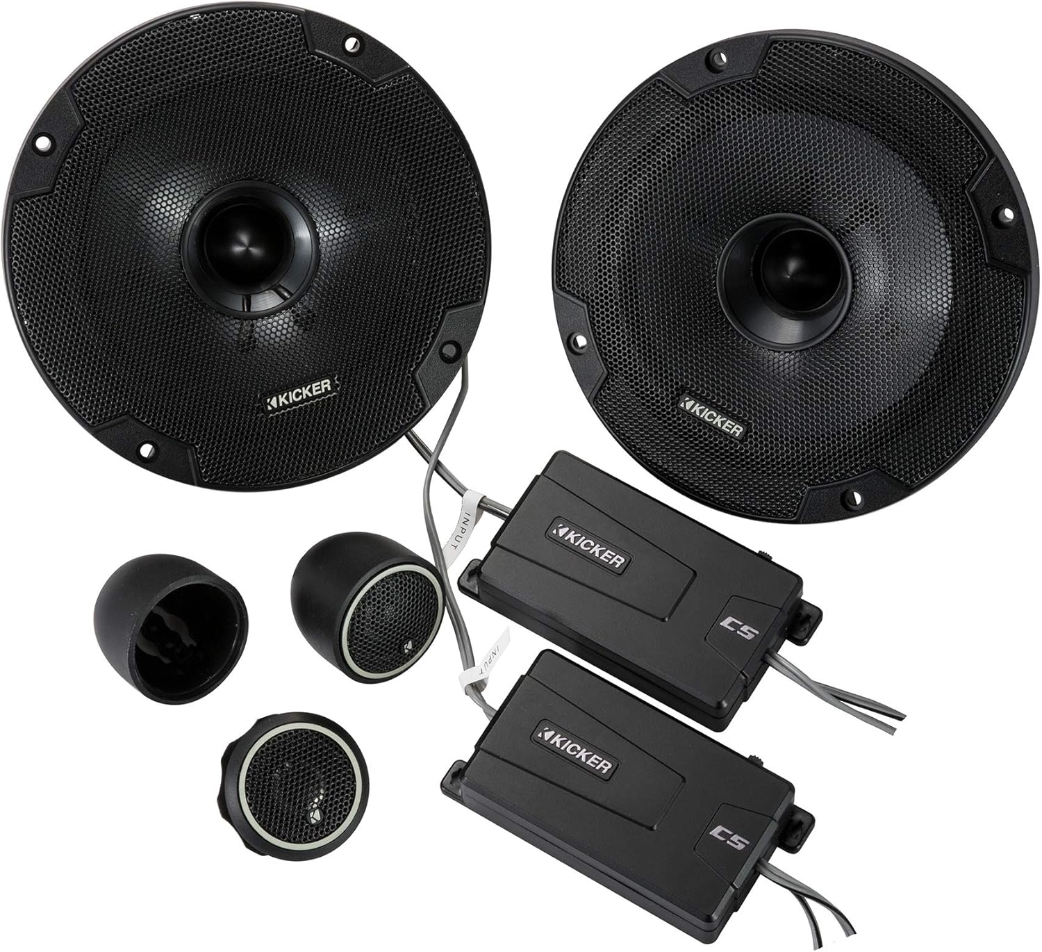 KICKER 46CSS654 CS-Series CSS65 6.5-Inch (160mm) Component System with .75-inch tweeters, 4-Ohm (Pair)