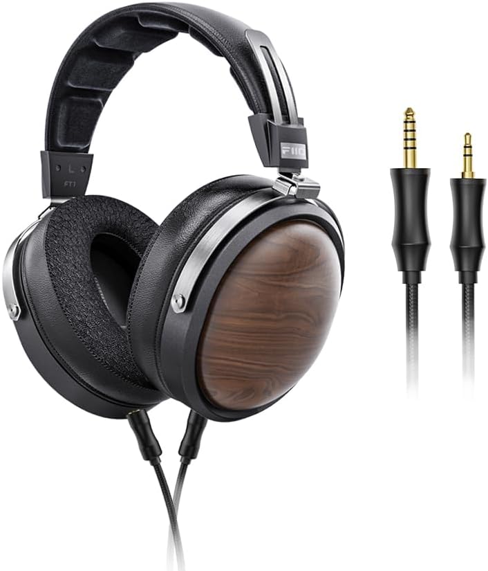 FiiO FT1 32Ω Large Dynamic Driver Headphones with Solid Wood Cups