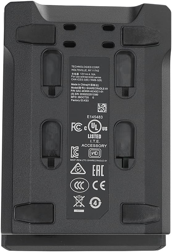 4-Slot Charging Battery Charger for Zebra MC9300 Handheld Android PDA Phone Barcode Scanner - SAC-MC93-4SCHG-01