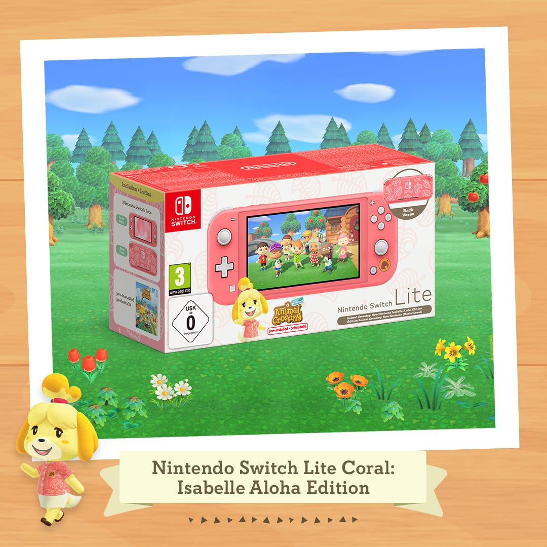 NINTENDO Switch Lite Animal Crossing: New Horizons Isabelle Aloha Edition Portable Game Console 14 cm (5.5") 32 GB