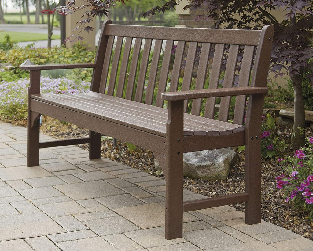 POLYWOOD GNB60MA Vineyard 60" Bench, Mahogany