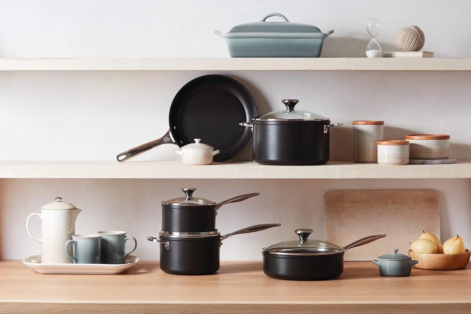 Le Creuset Toughened Nonstick PRO Saucepan With Glass Lid, 2 qt.
