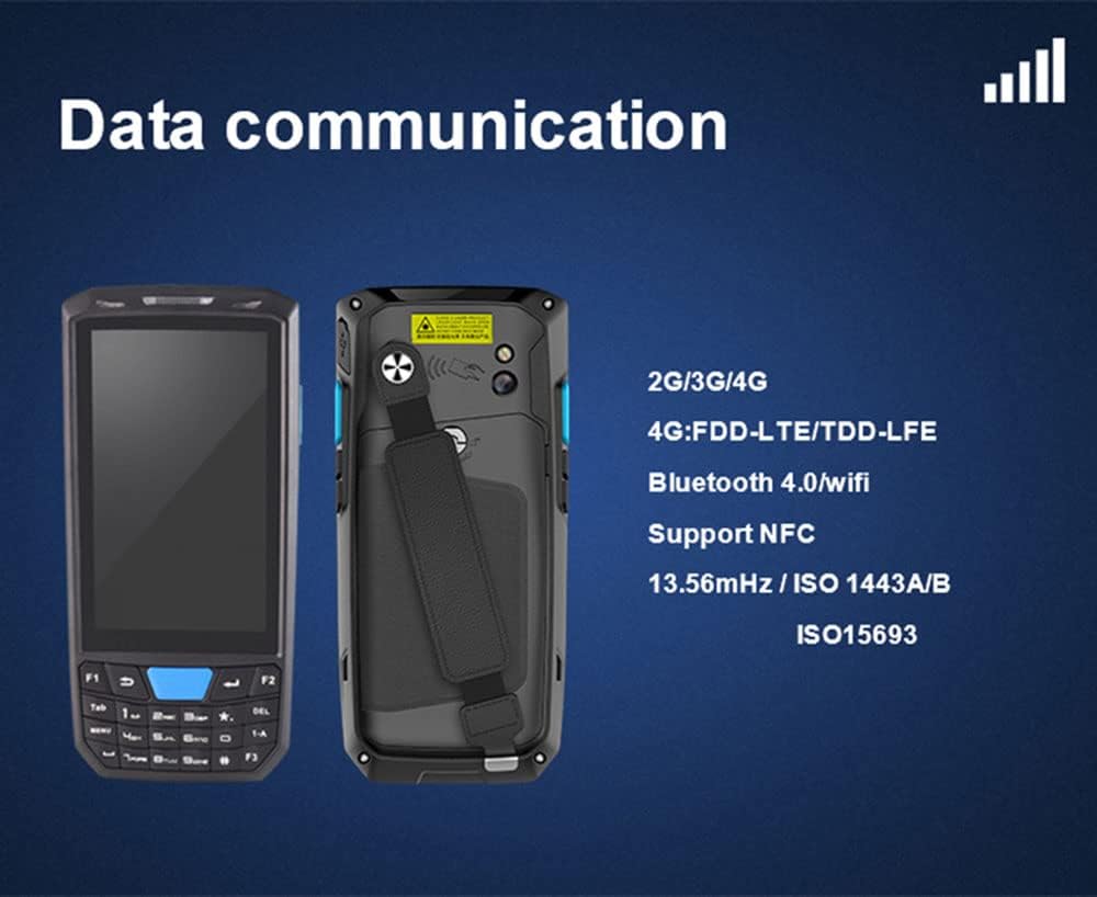 Android 13 2D Scanner,4.5-inch Handheld Rugged PDA Wireless WiFi 4G LTE,4GB+64GB Barcode Scanner with Keypad, Equip with Honeywell N6703 1D 2D QR Code Scanner for Retail Inventory Management
